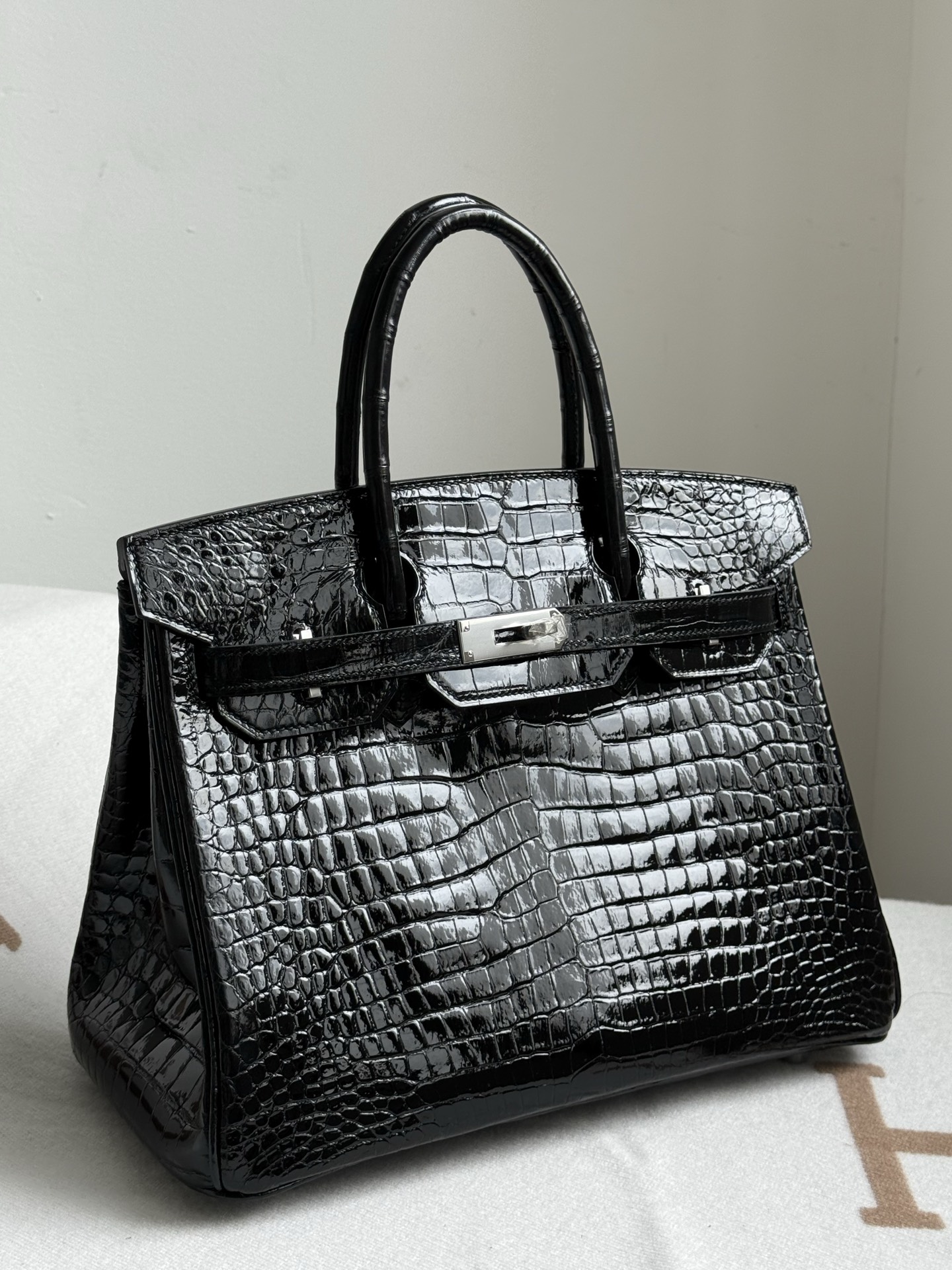 HERMES BIRKIN 30 Porosus Crocodile Leather Birkin Bag Handbag Exotic Leather Custom Style