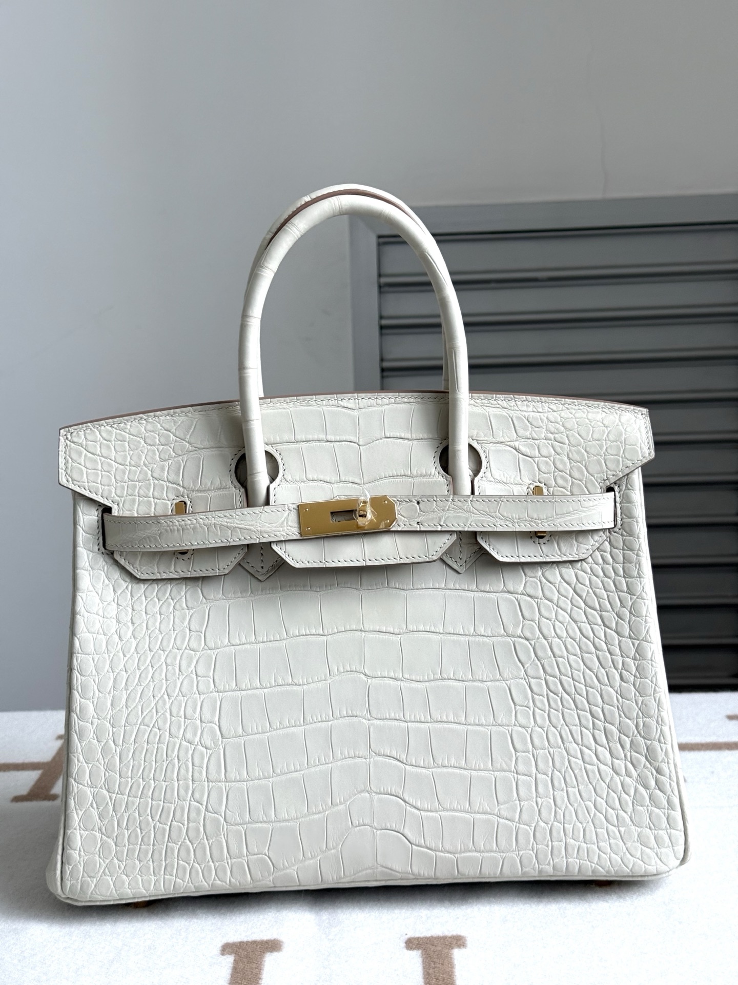 HERMES BIRKIN 30 Porosus Crocodile Leather Birkin Bag Handbag Exotic Leather Custom Style