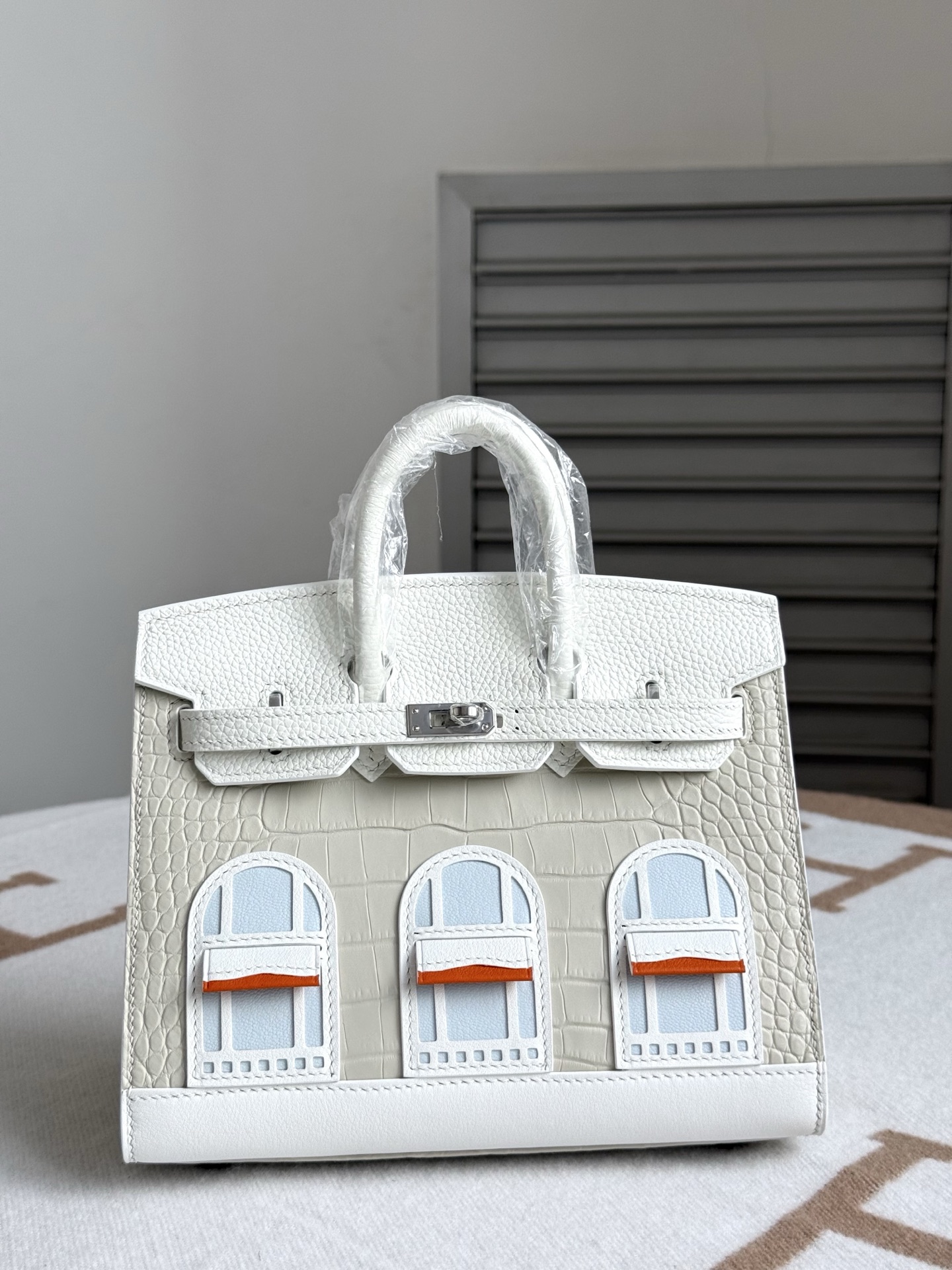 Hermes Birkin White crocodile 20cm everyday