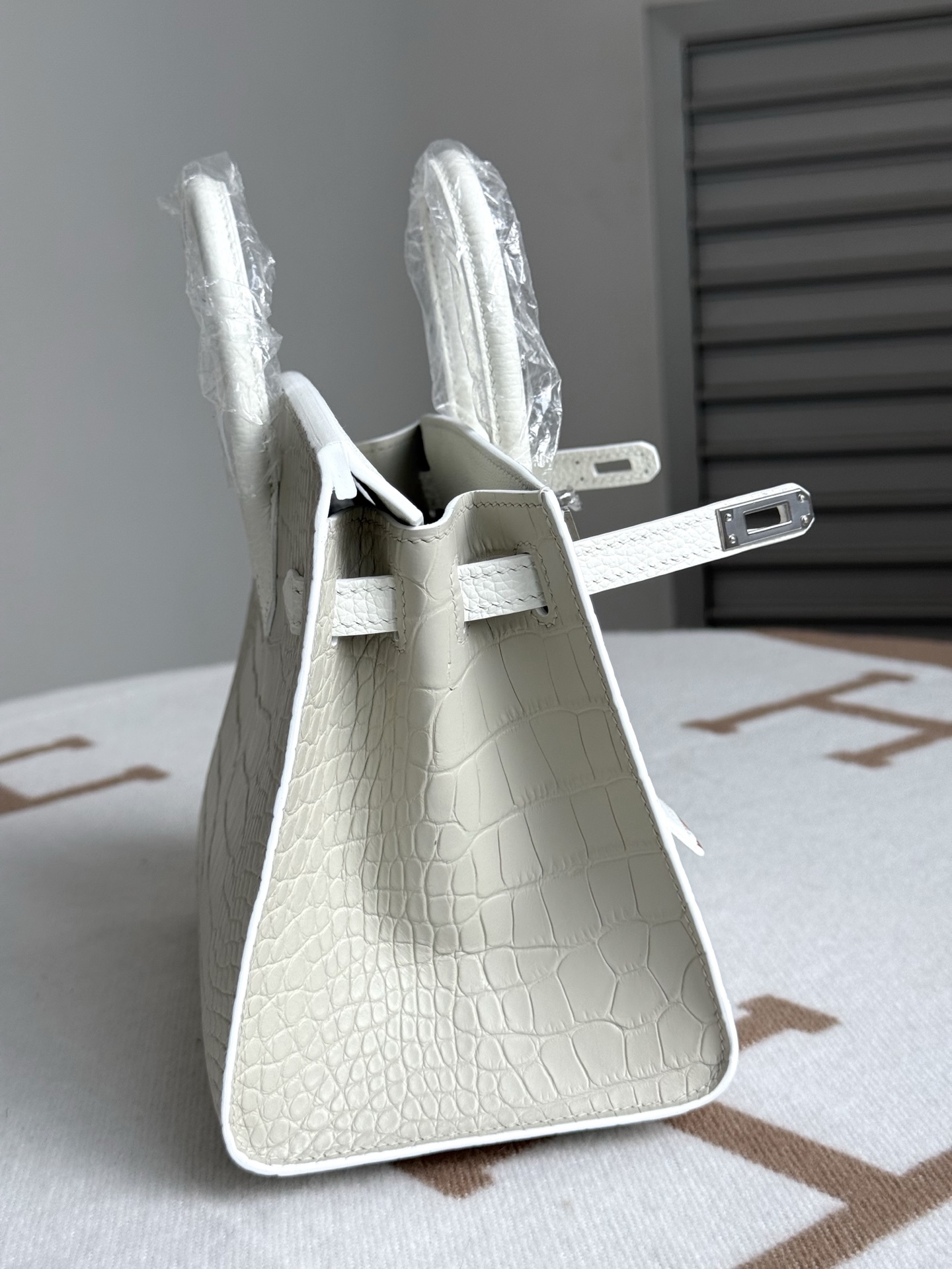 Hermes Birkin White crocodile 20cm everyday