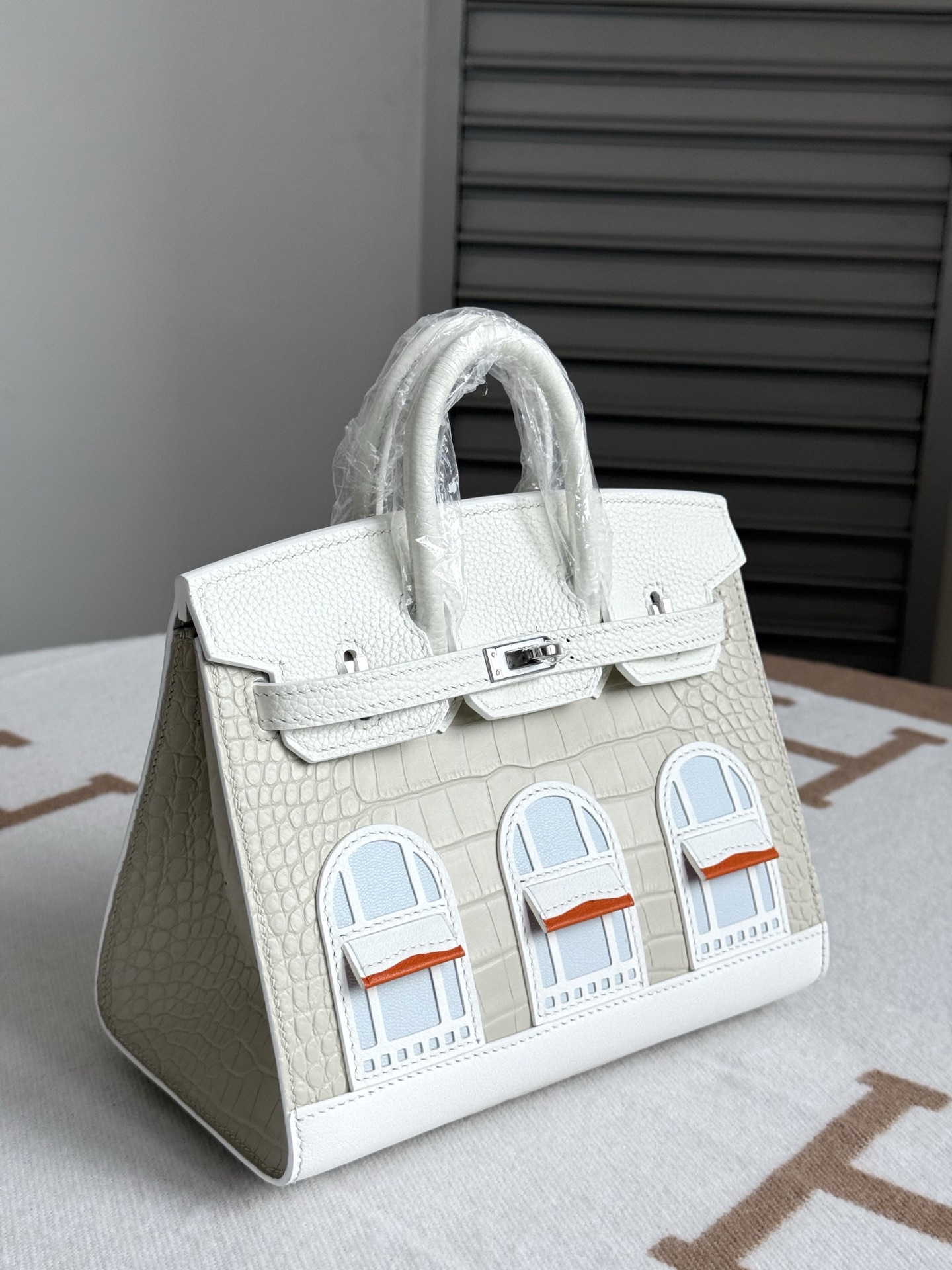 Hermes Birkin White crocodile 20cm everyday