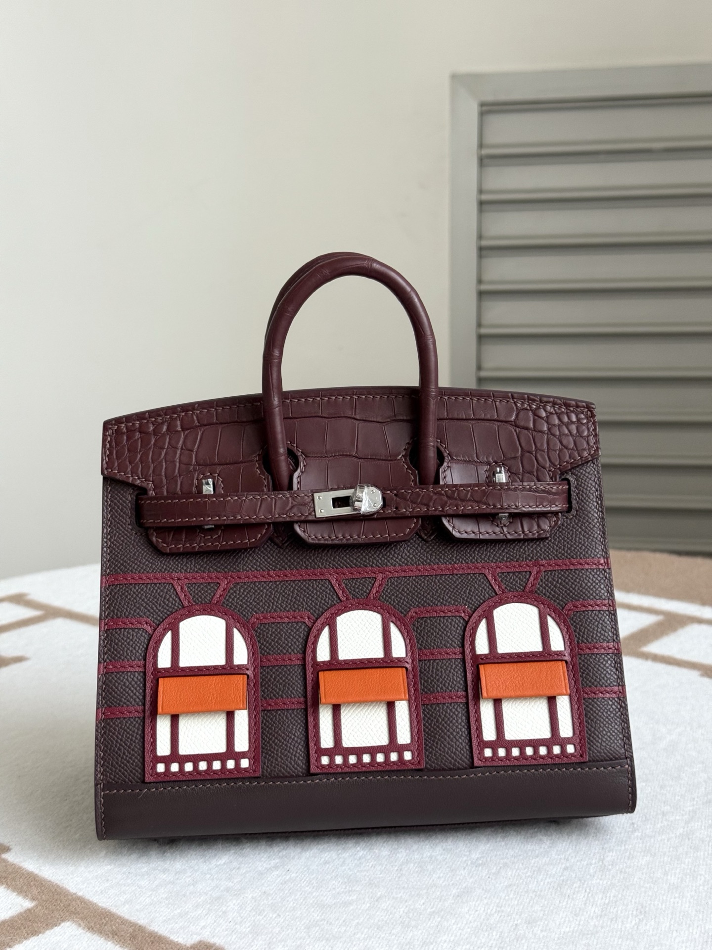 Hermes Birkin Burgundy Brown 20cm handbag everyday