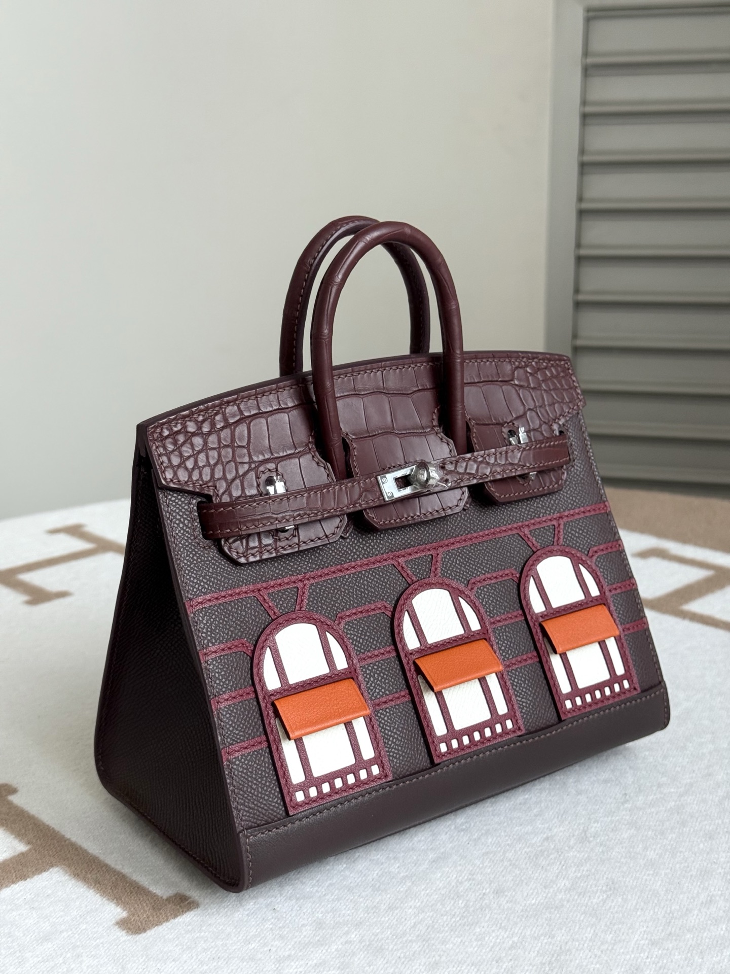 Hermes Birkin Burgundy Brown 20cm handbag everyday