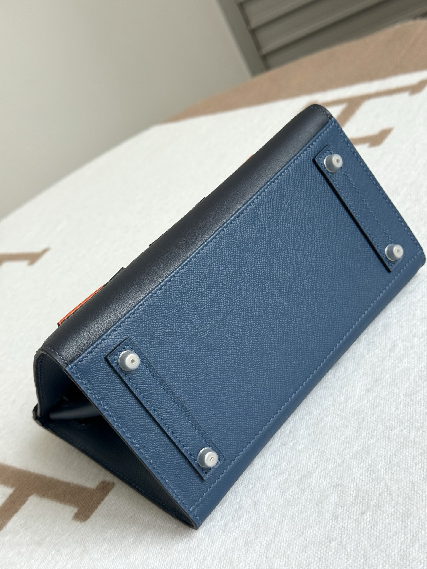 Hermes Birkin 20 Blue and Black 20cm everyday