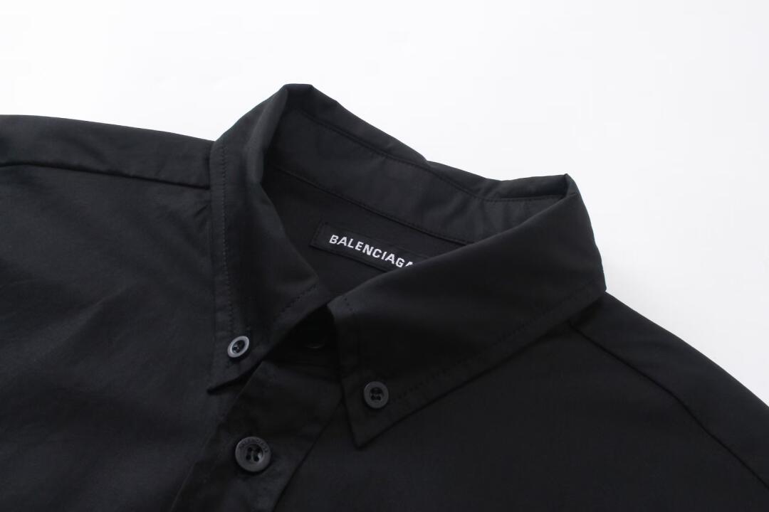 Balenciaga模糊容解可乐直喷印花短袖衬衫・快適な着心地