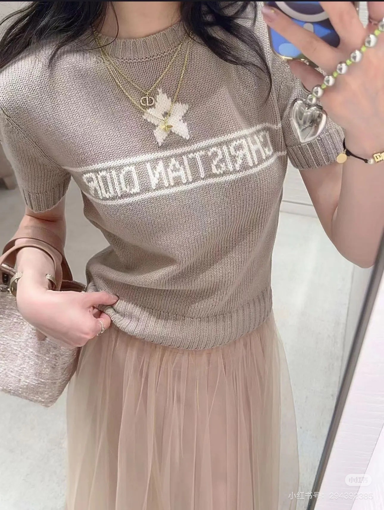 디올 여성 반팔 FW 캐시미어 51406 Dior Women T Shirt