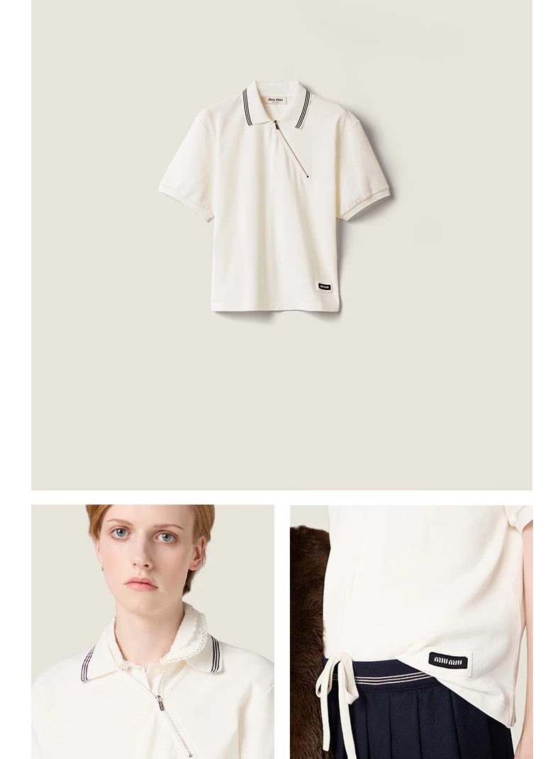 미우미우 여성 반팔 101485 Miu Miu T Shirt