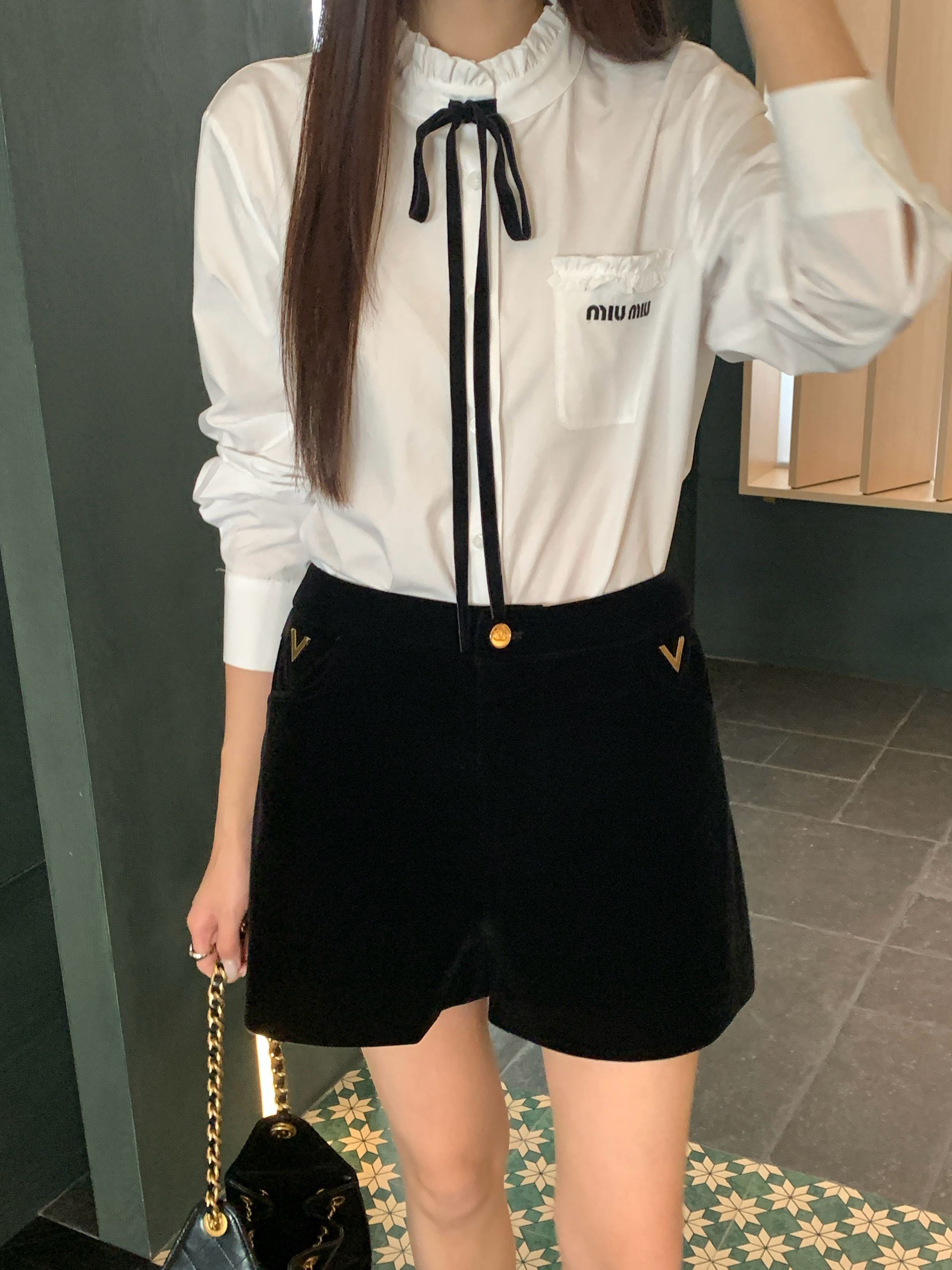미우미우 여성 셔츠 101444 Miu Miu Shirt