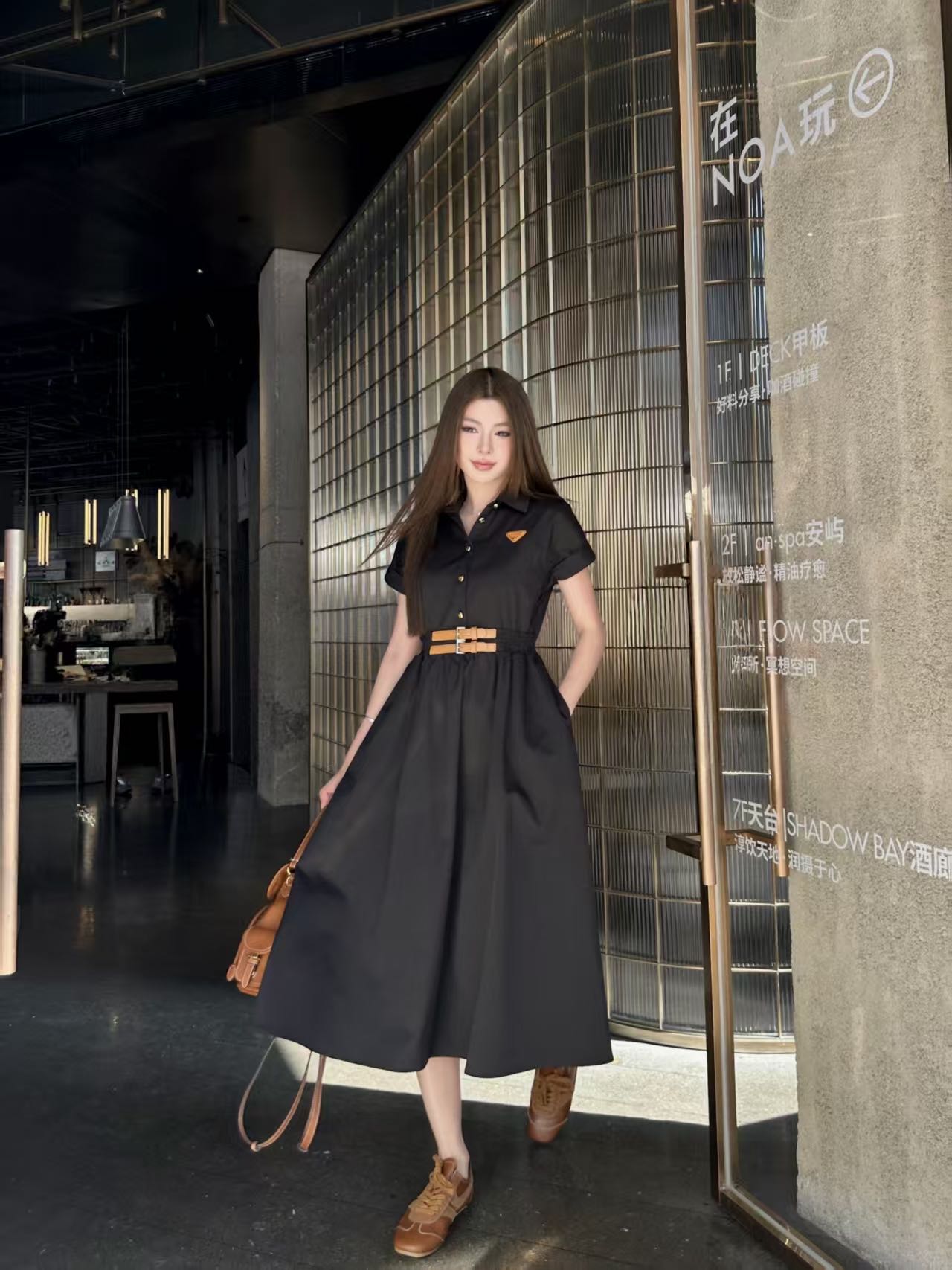 프라다 여성 로고 폴로 카라 원피스 레플리카 24803 Prada Women Dress