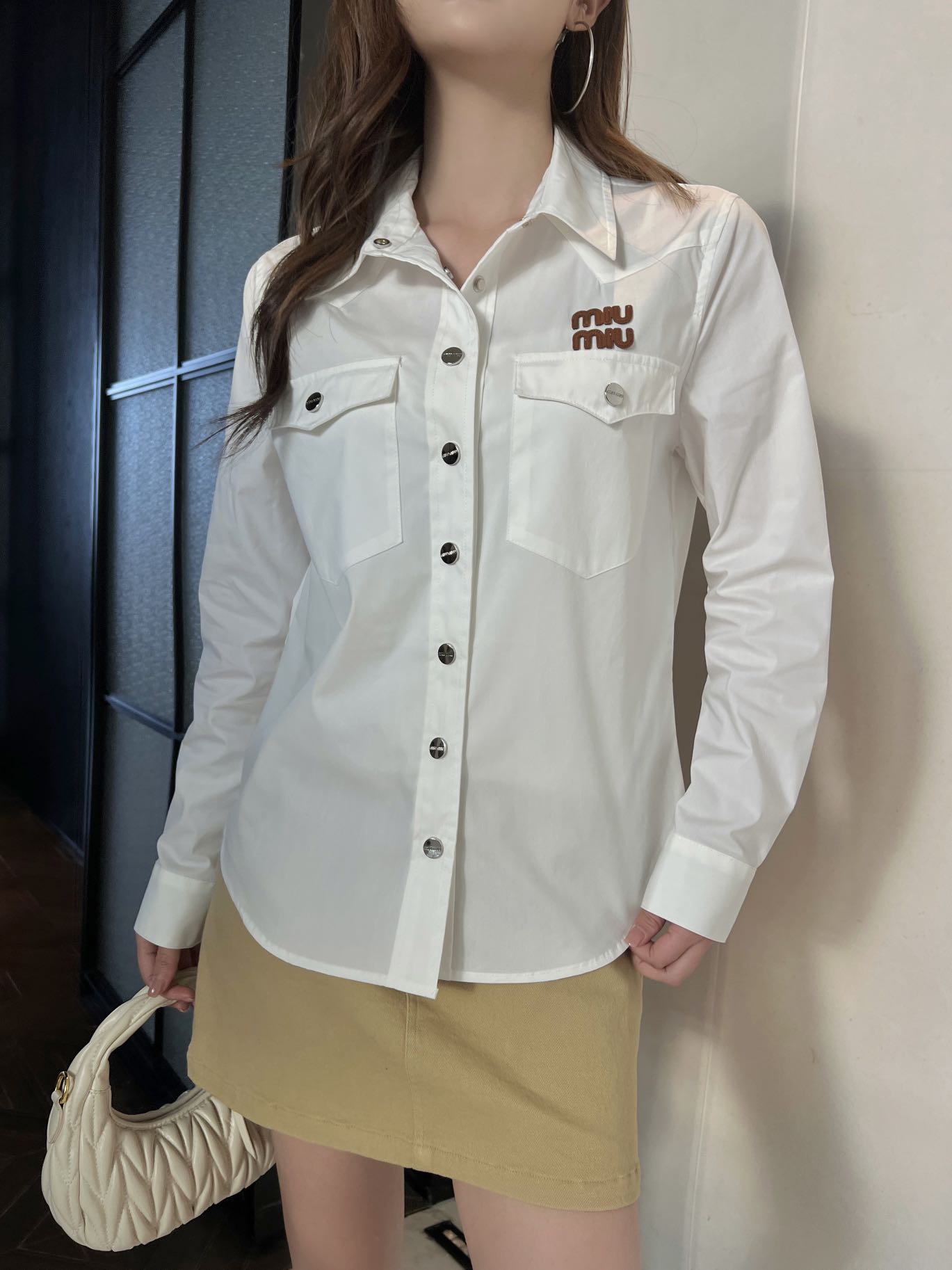 미우미우 여성 셔츠 101425 Miu Miu Shirt