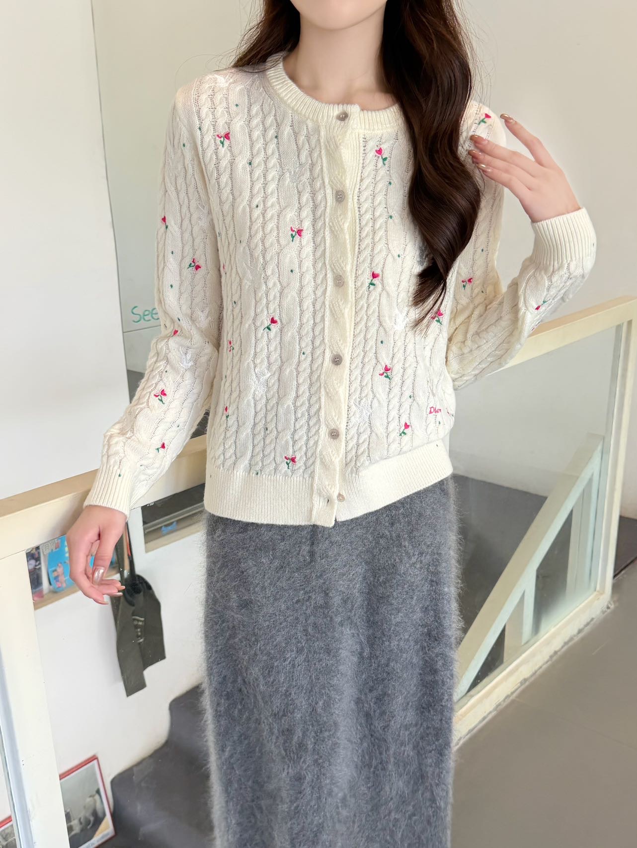 디올 여성 가디건 93443 Dior Cardigan