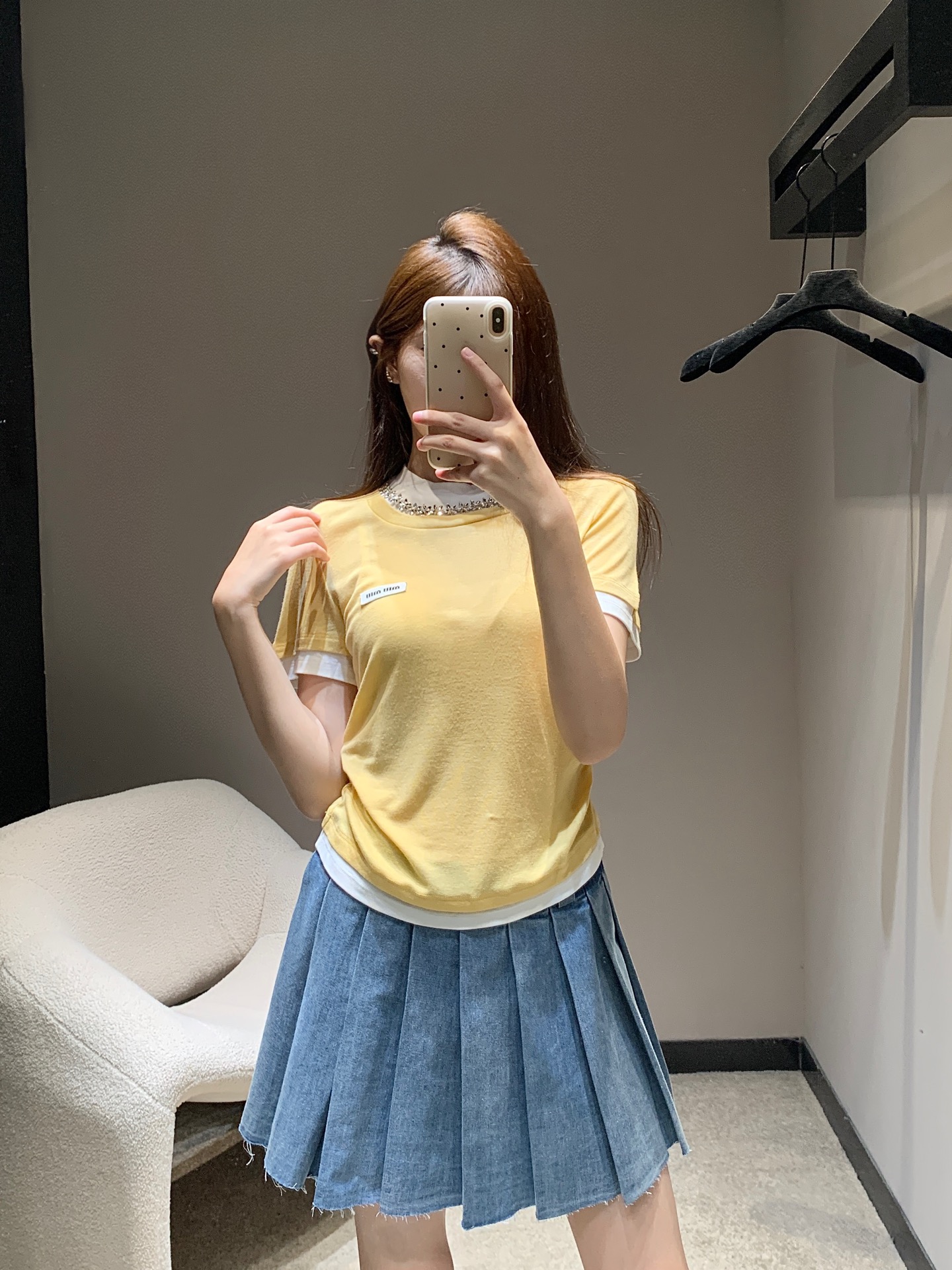 미우미우 여성 반팔 SS 52550