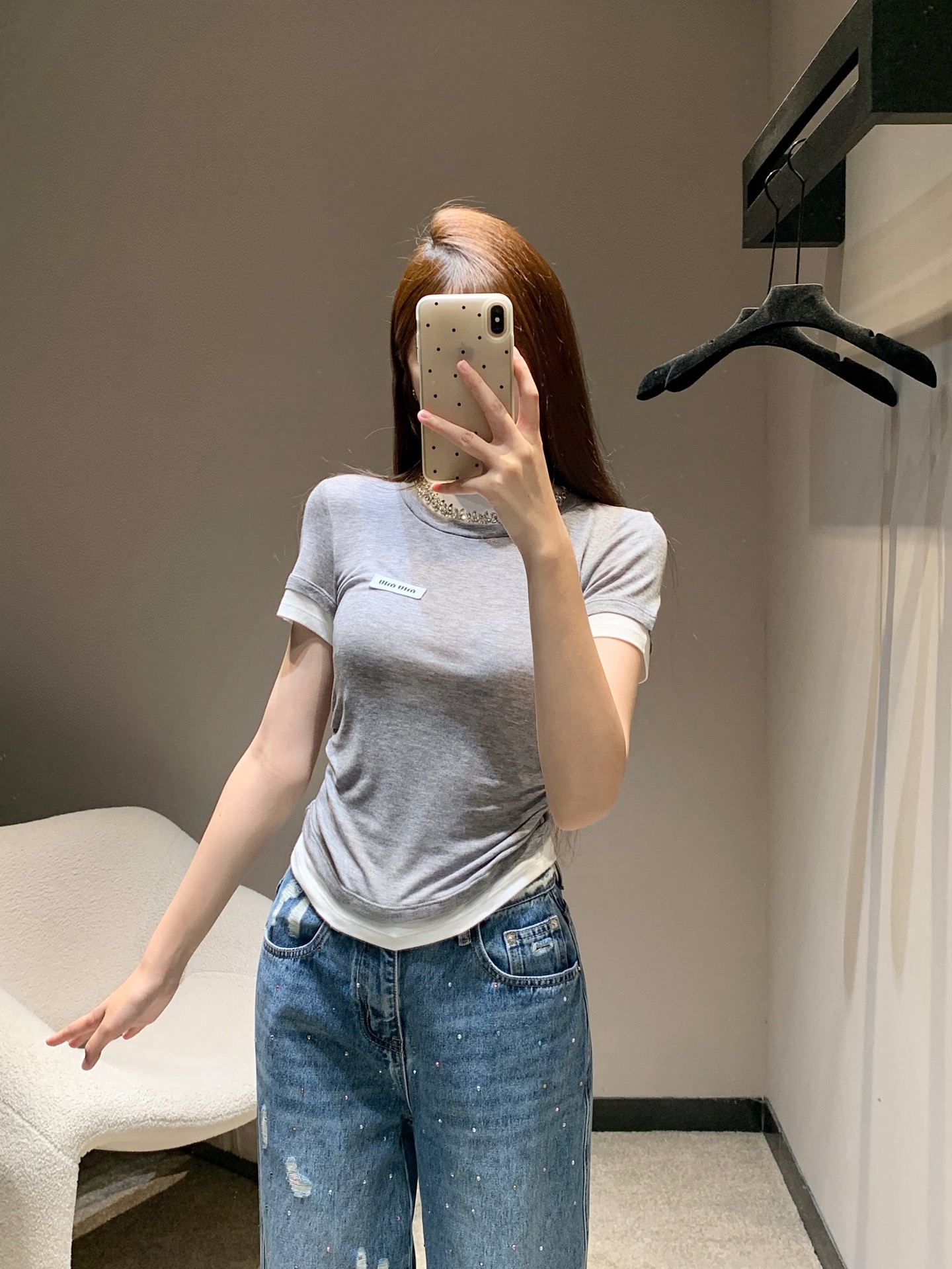 미우미우 여성 반팔 SS 52801