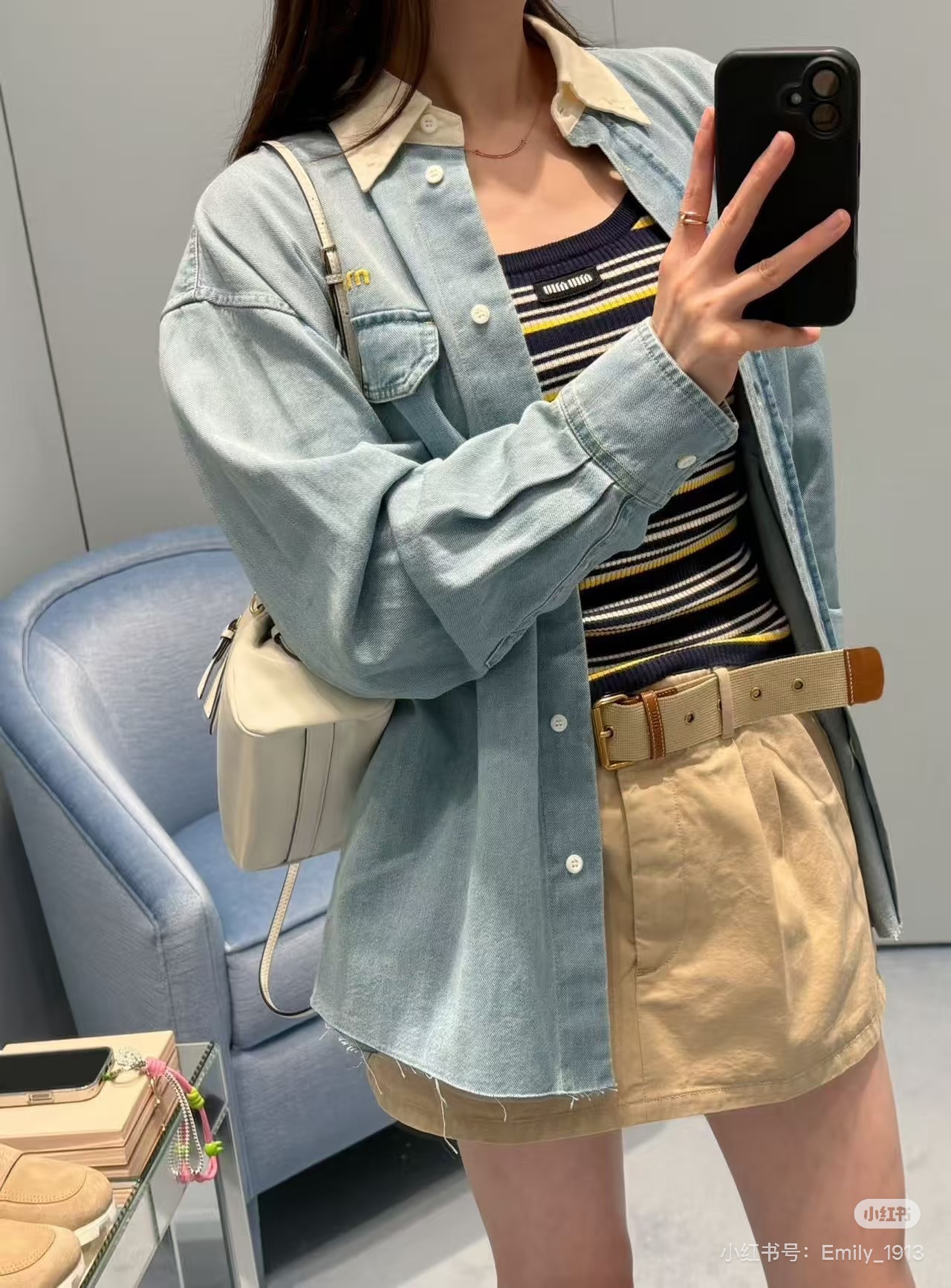 미우미우 여성 셔츠 101395 Miu Miu Shirt