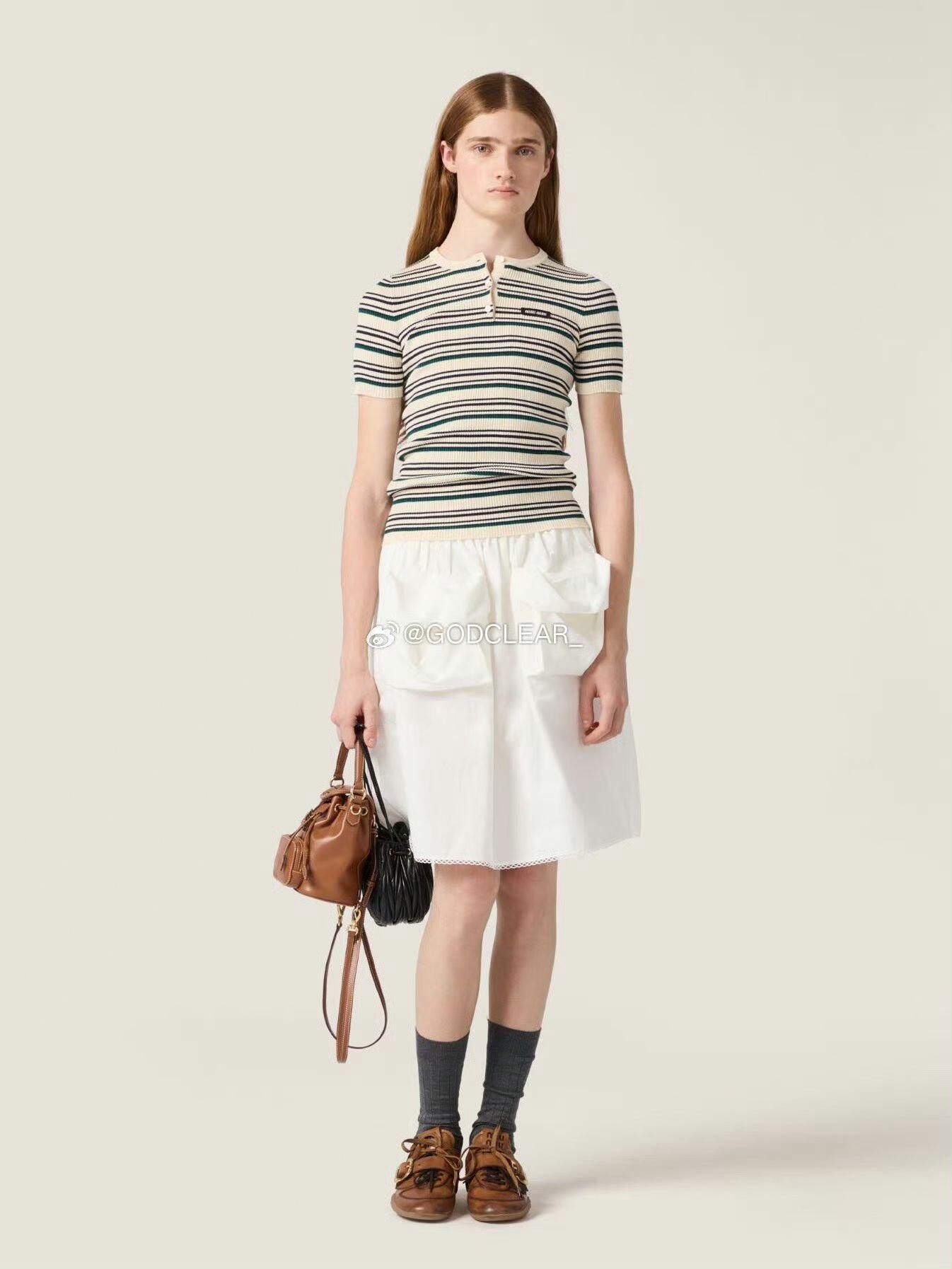 미우미우 여성 반팔 101394 Miu Miu T Shirt