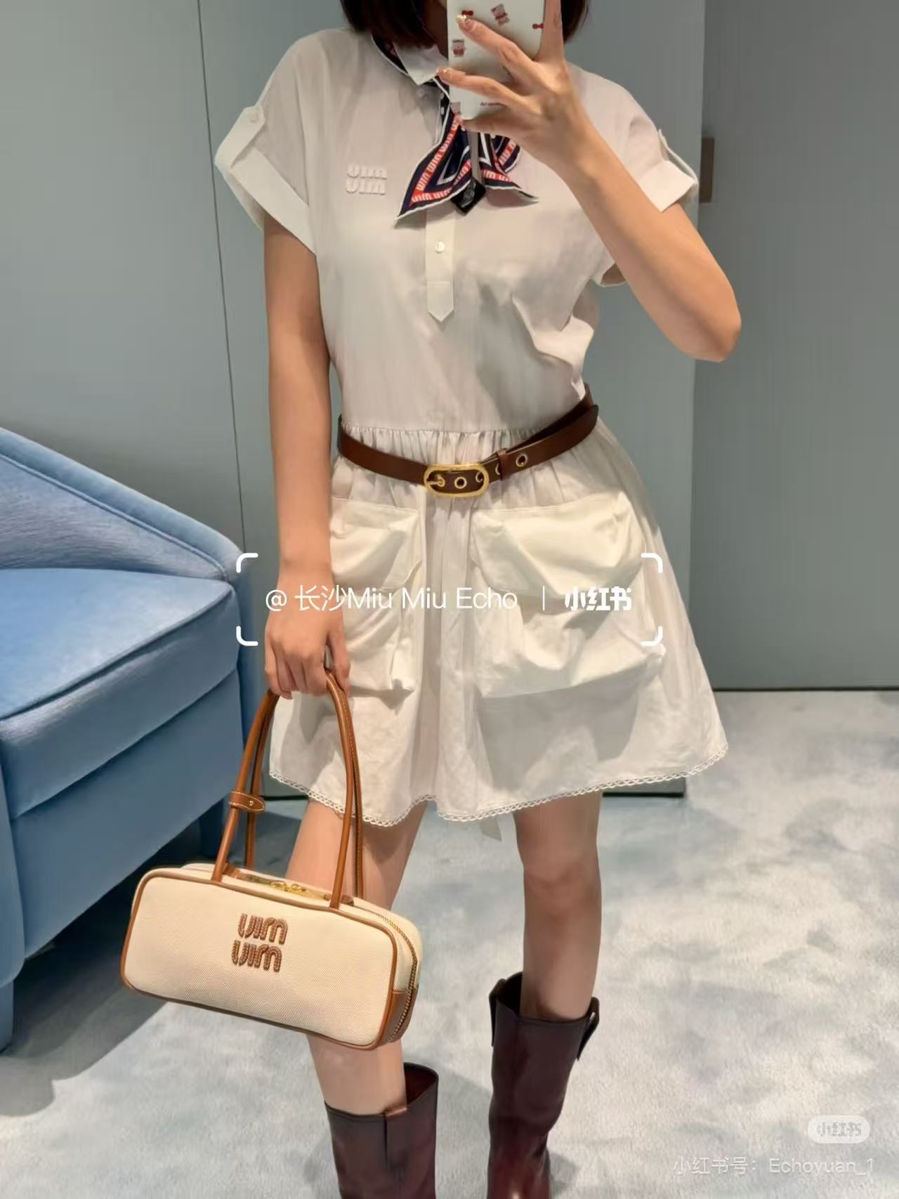 미우미우 여성 반팔 SS 52554