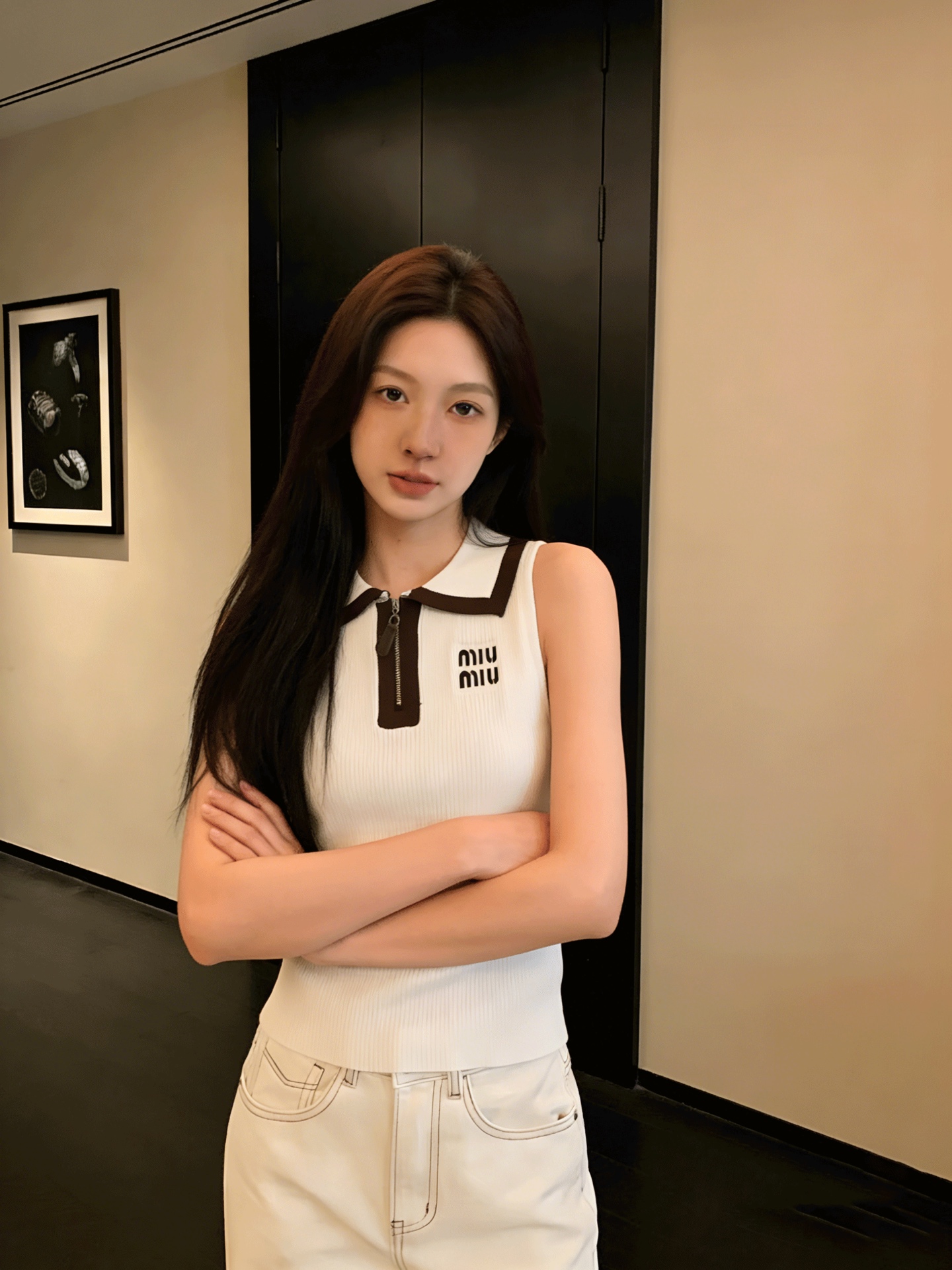 미우미우 여성 반팔 101368 Miu Miu T Shirt