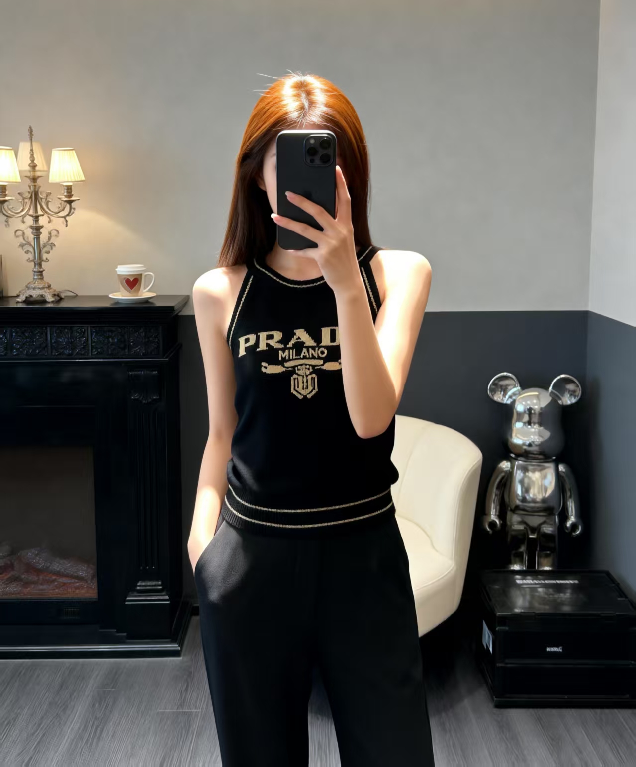 프라다 여성 2026SS 슬림핏 나시 탑 레플리카 34864 Prada Women T Shirt