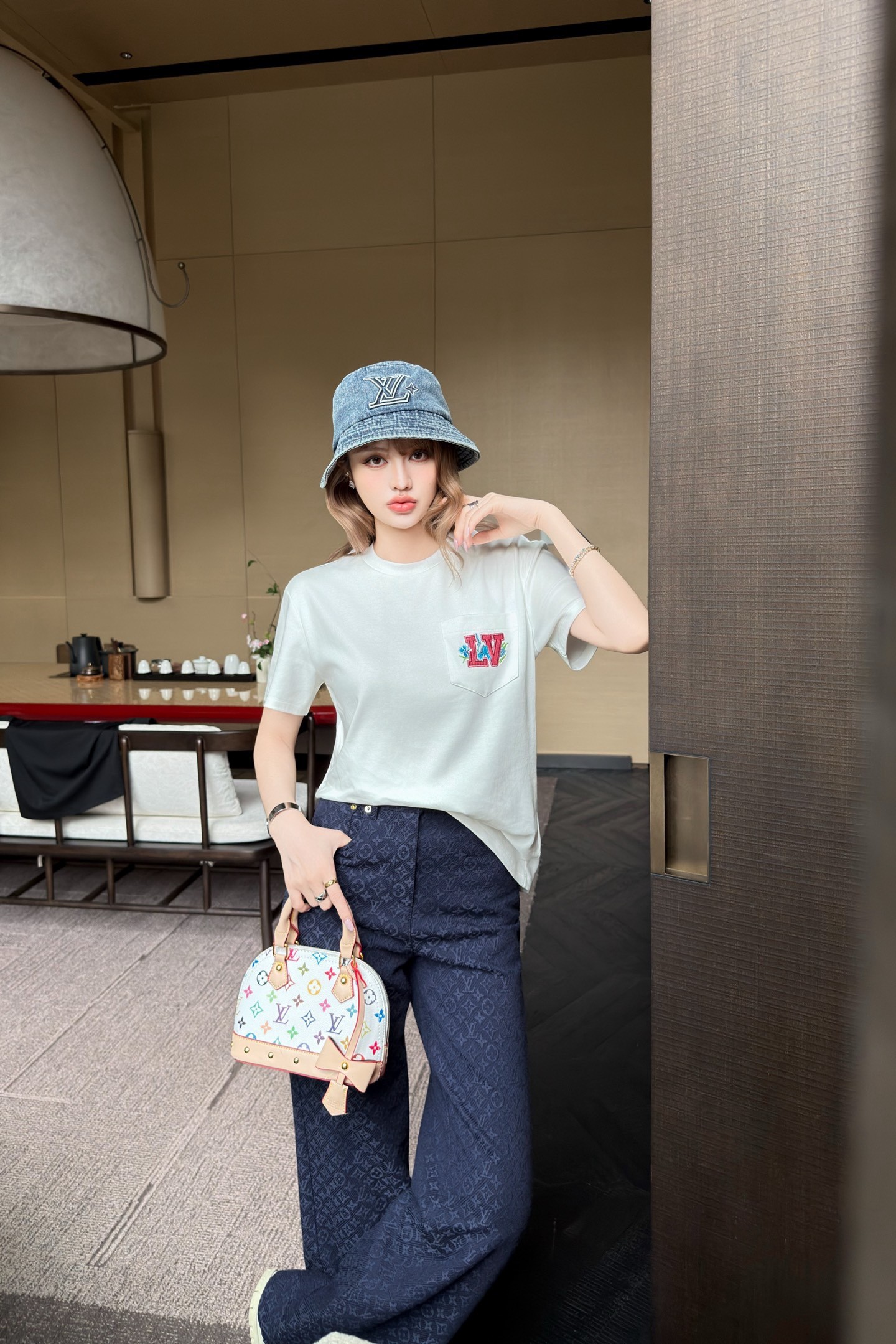 루이비통 여성 2026SS 반팔 티셔츠 레플리카 41456 Louis Vuitton Women T Shirt