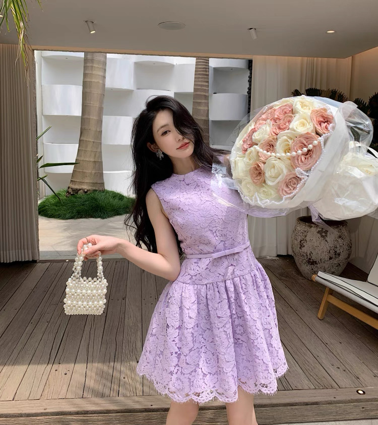 셀프포트레이트 여성 레이스 민소매 원피스 레플리카 45822