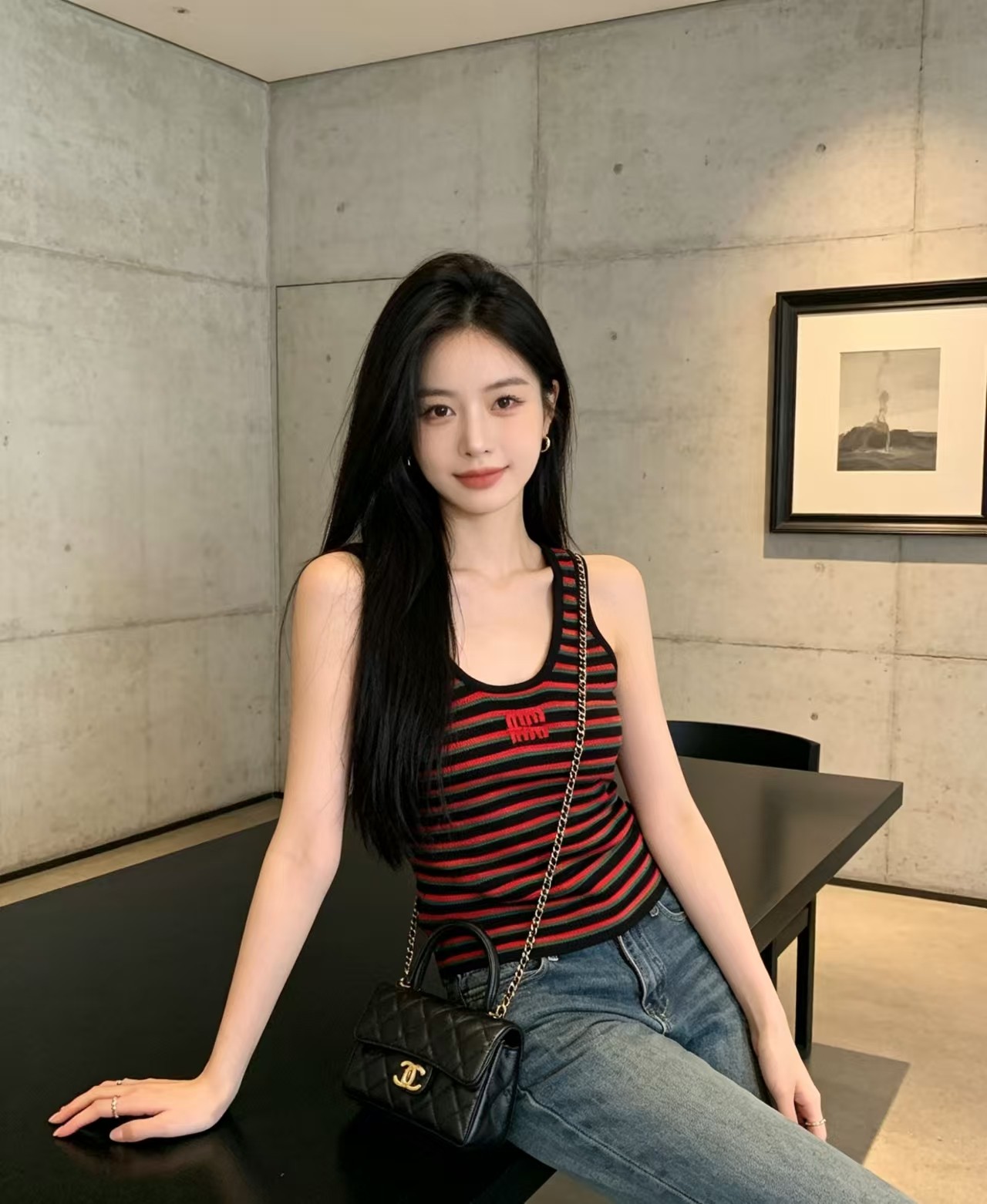 미우미우 여성 반팔 101250 Miu Miu T Shirt