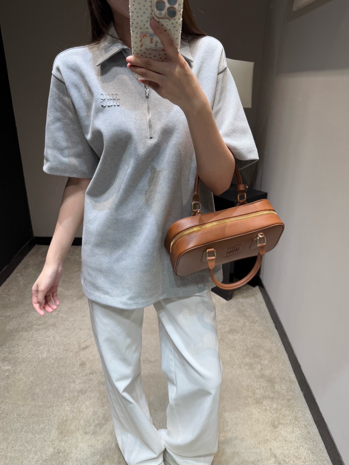 미우미우 여성 반팔 101219 Miu Miu T Shirt