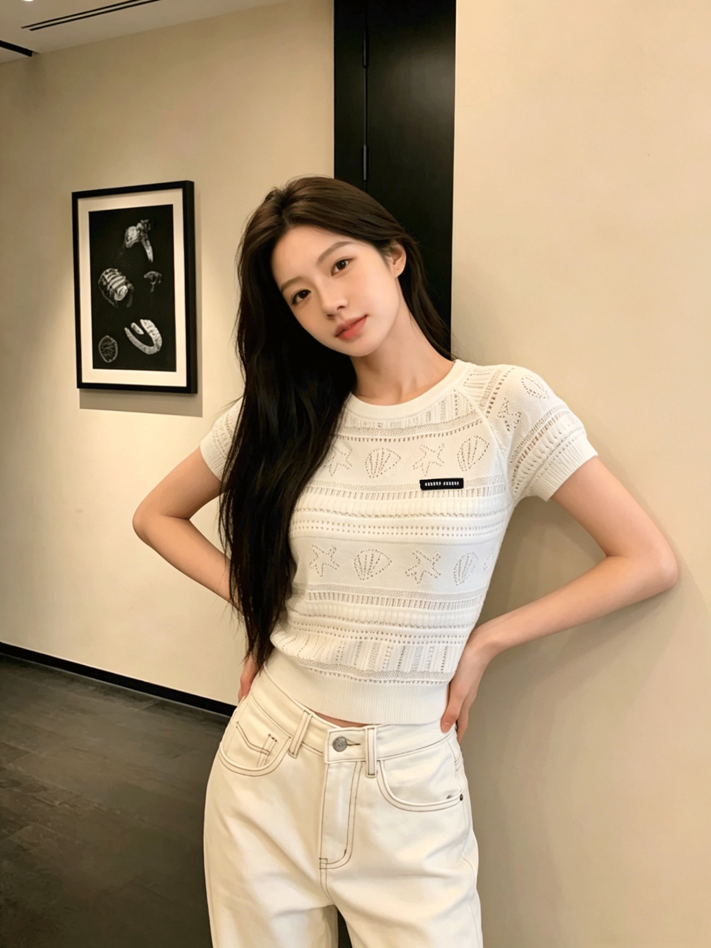 미우미우 여성 반팔 101197 Miu Miu T Shirt
