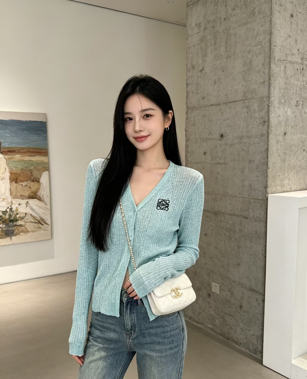 로에베 여성 가디건 127840 Loewe Cardigan