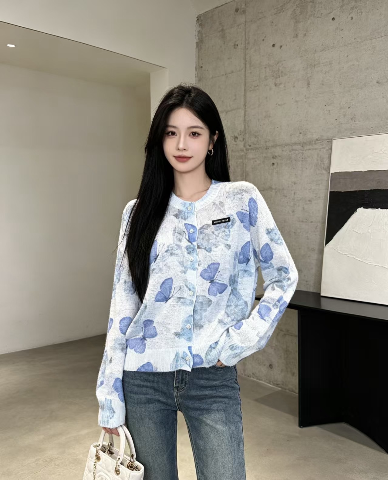 미우미우 여성 가디건 127836 Miu Miu Cardigan