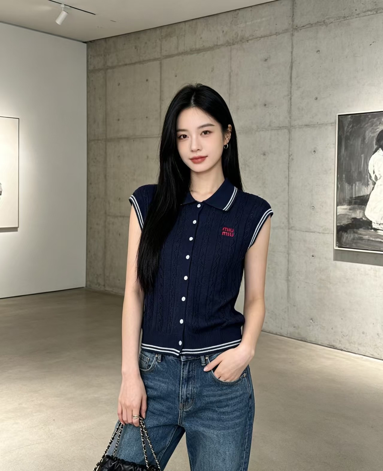 미우미우 여성 셔츠 121694 Miu Miu Shirt