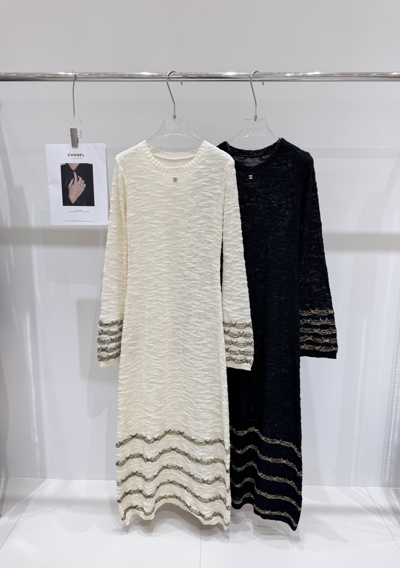 NO:450352,Real photos New Chane* Dan Yichun Celebrity's same gold-line rhinestone knitted long skirt, Chanel, skirts, alexander wang19860909实拍图 新款chane*单依纯明星同款金线水钻针织长裙,,chanel,skirts,alexander wang,Women's clothing