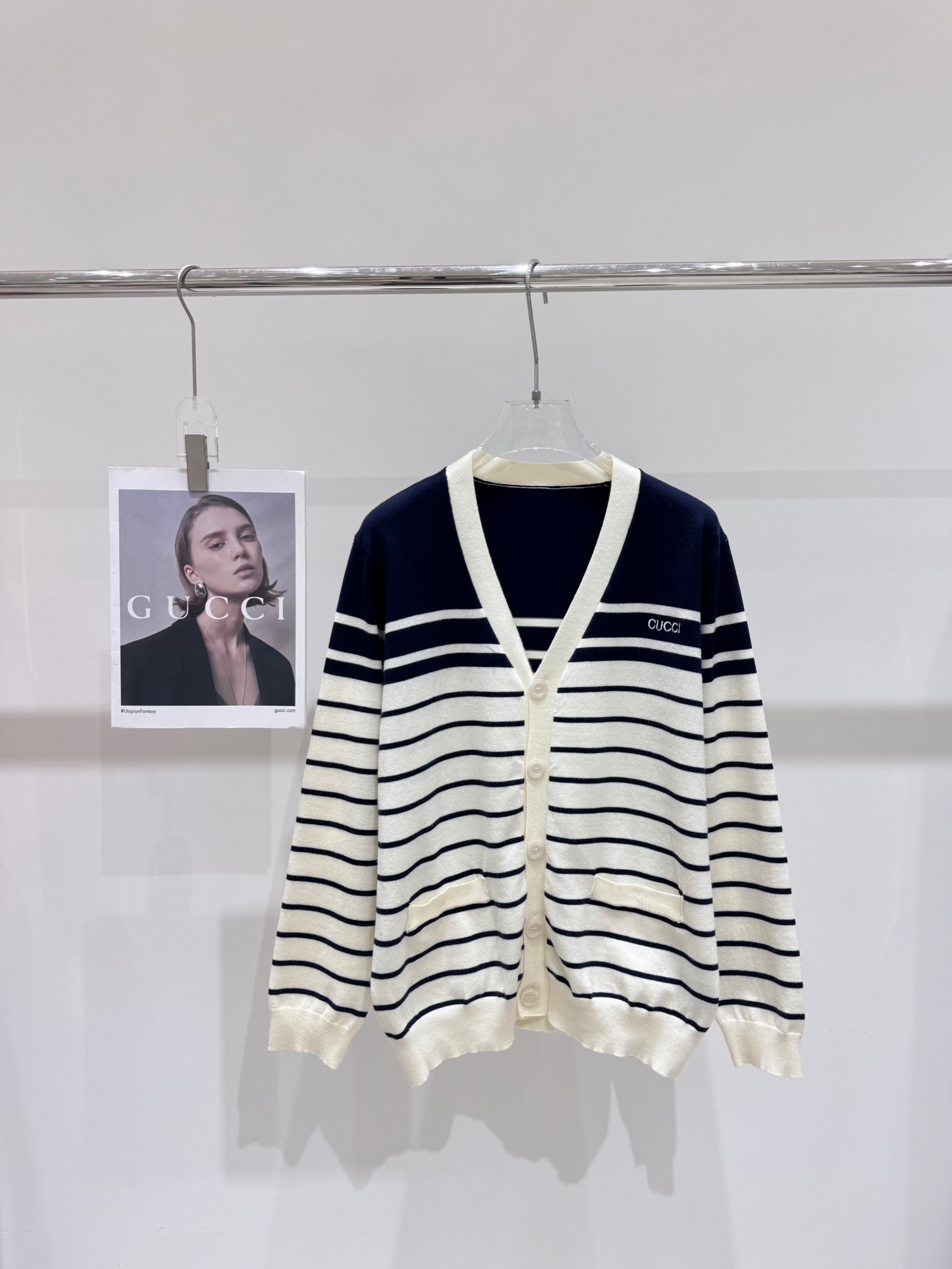 NO:454465,Real photos GUCC* Chen Xingxu star's same letter embroidered knitted cardigan, gucci, alexander wang19860909实拍图 GUCC*陈星旭明星同款字母绣花针织开衫,,gucci,alexander wang,Women's clothing