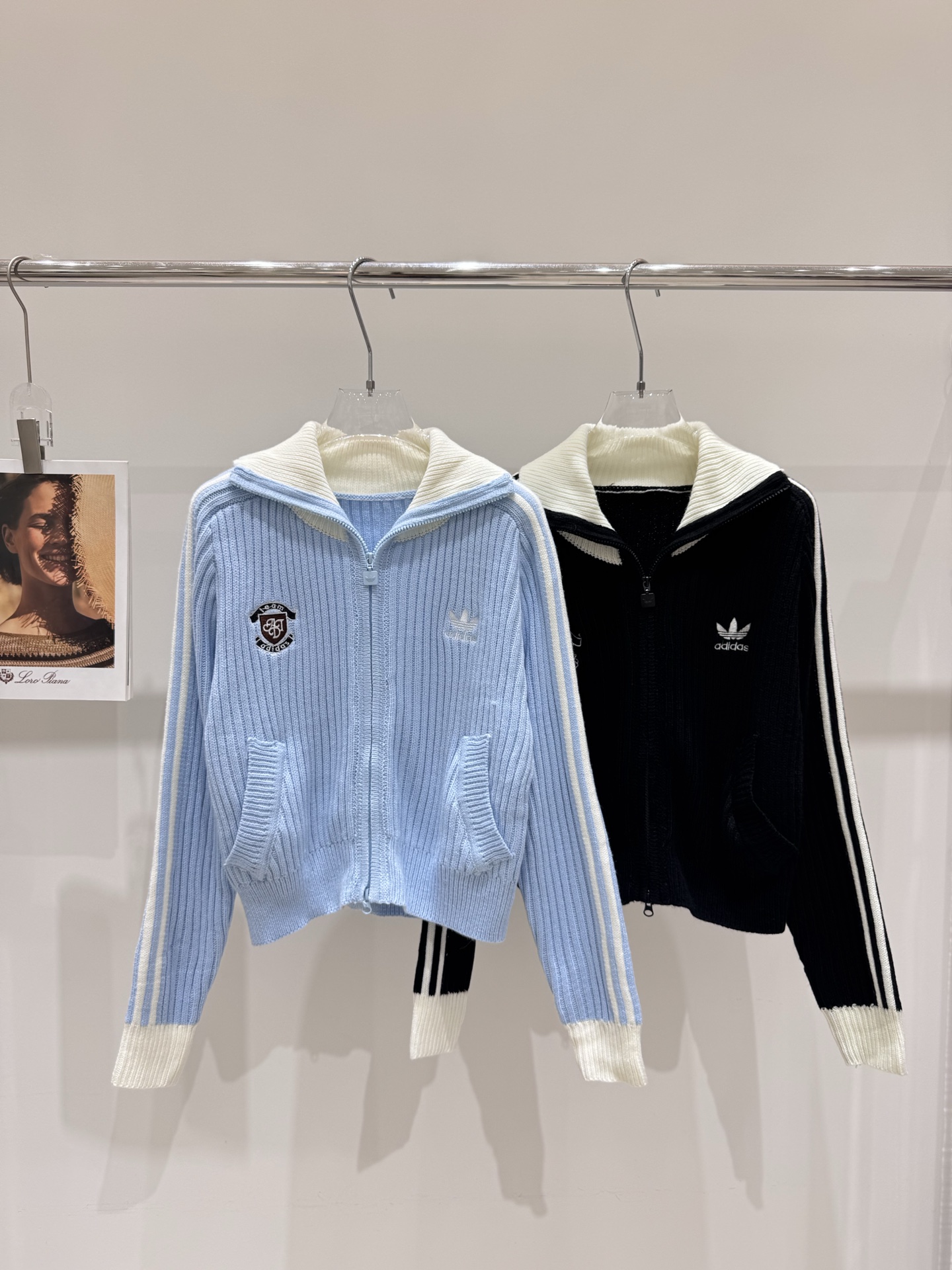 NO:561347,Actual pictures of the new adida* clover casual knitted cardigan jacket,,adidas,jackets & coats,alexander wang19860909实拍图新款adida*三叶草休闲针织开衫外套,,adidas,jackets & coats,alexander wang,Women's clothing