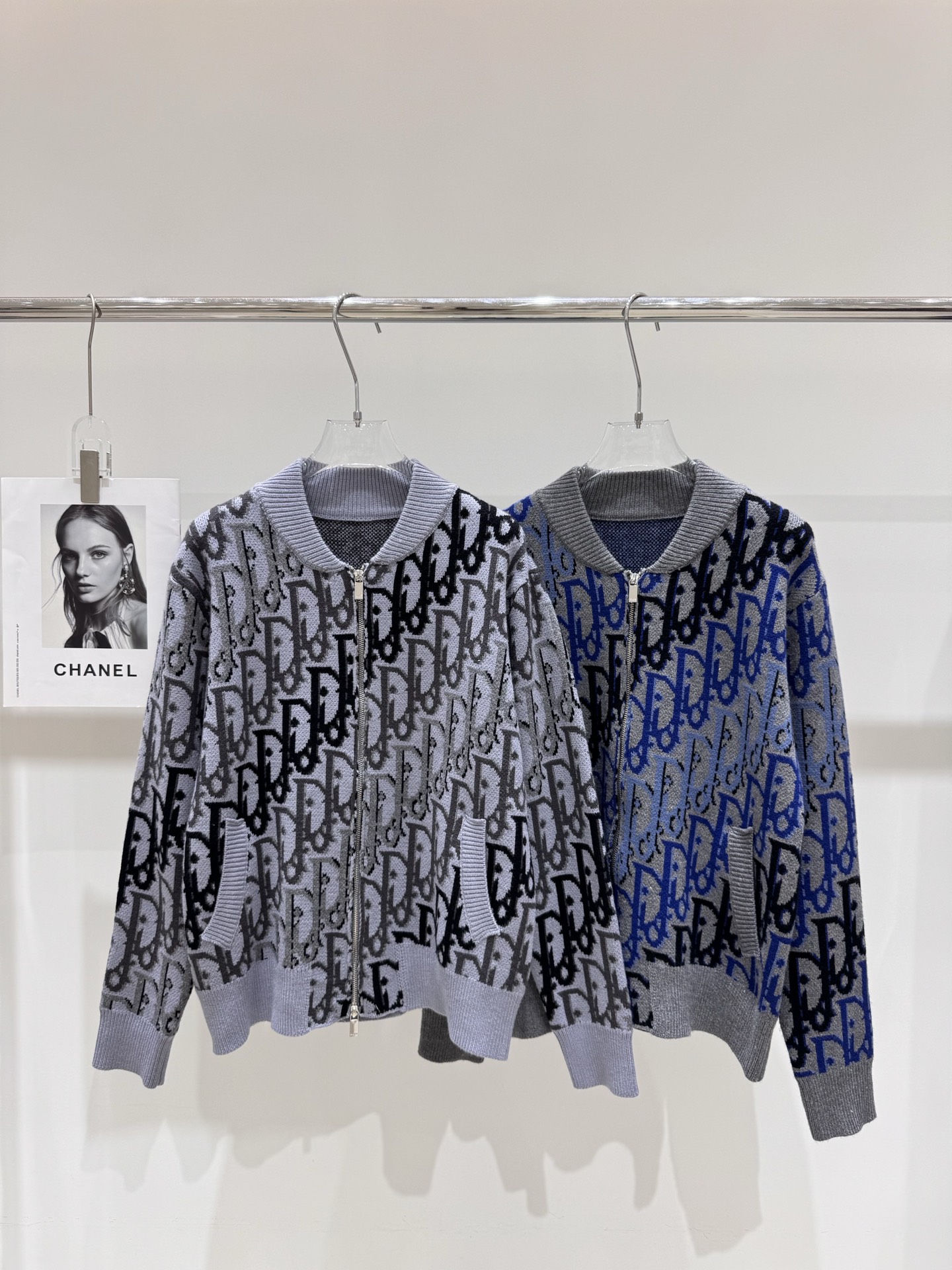 NO:576453,Real photos of the new DIO*CD letter jacquard zipper knitted jacket, dior, jackets & coats, alexander wang19860909实拍图 新款DIO*CD字母提花拉链针织外套,,dior,jackets & coats,alexander wang,Women's clothing