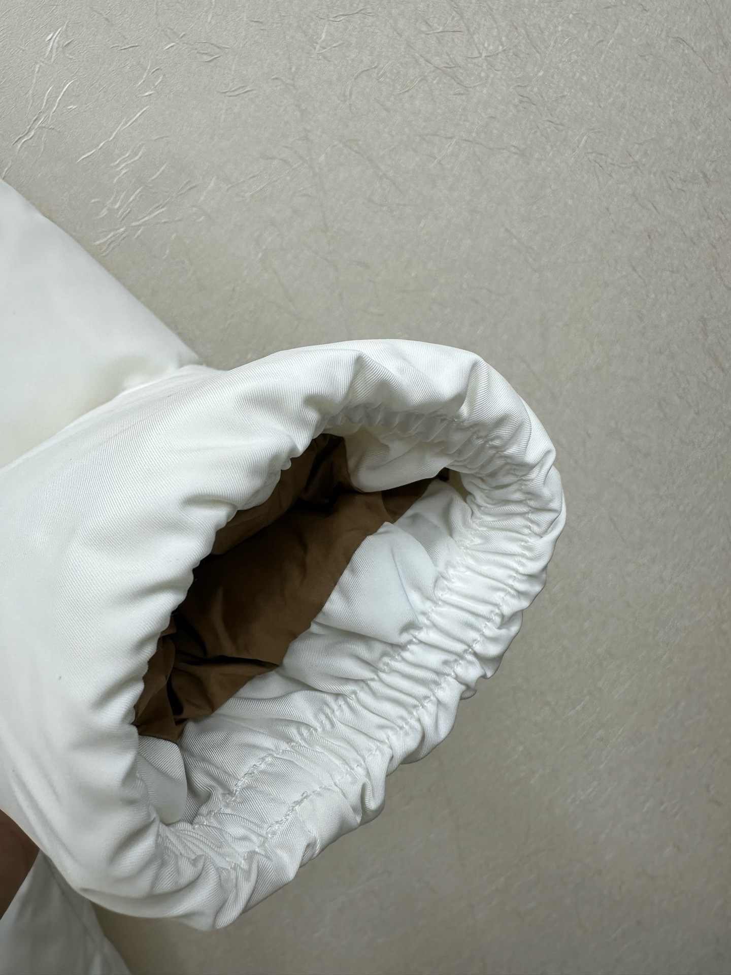 Prada White Belted Puffer Coat