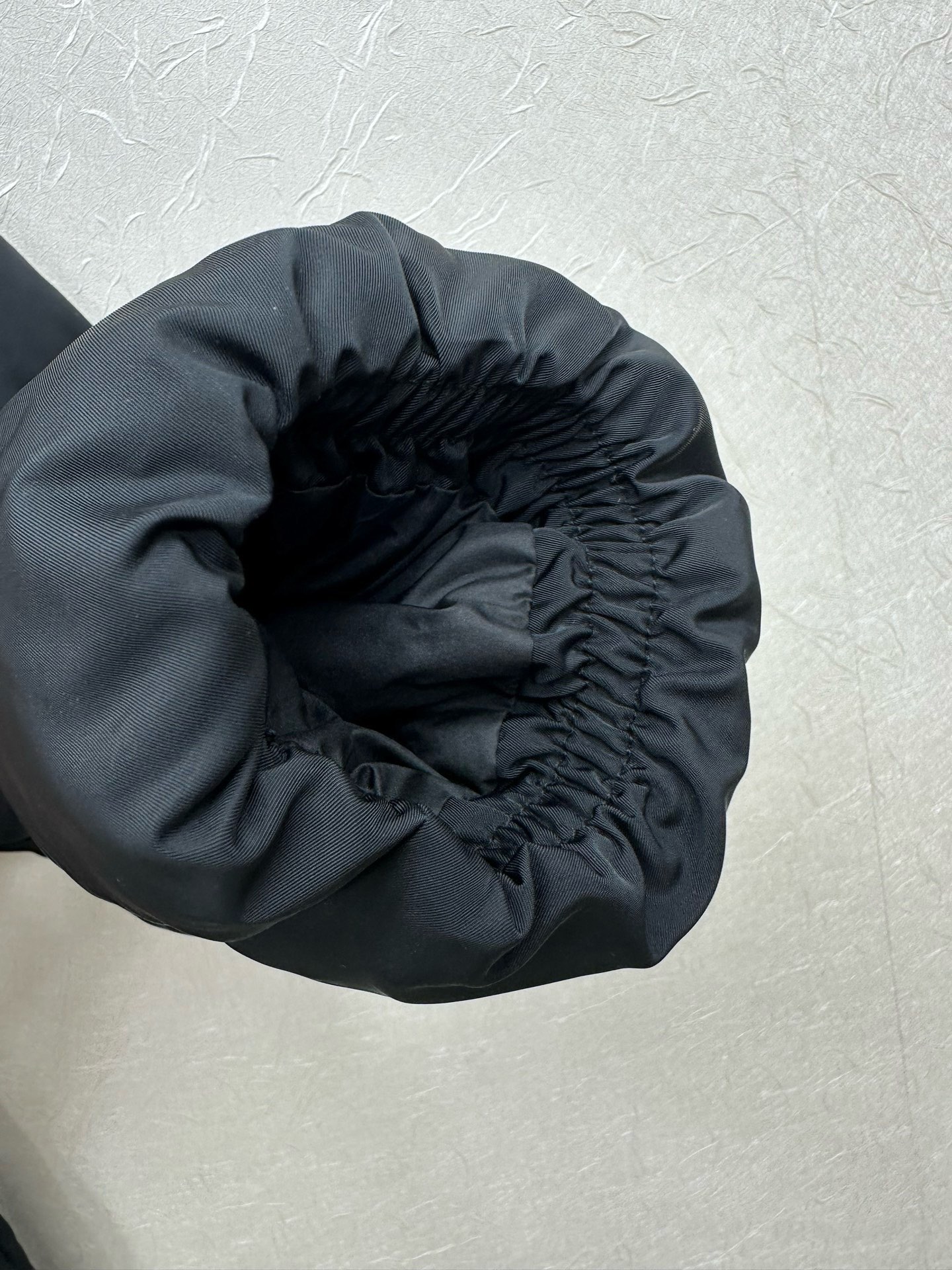 Prada Navy Belted Puffer Jacket