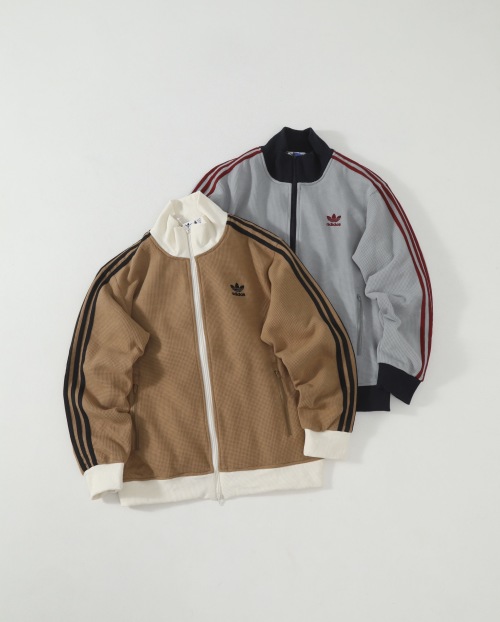 Adidas Originals Retro Waffle Track Jacket, Full Zip, Stand Collar 1 Adidas Originals Retro Waffle Track Jacket, Full Zip, Stand Collar