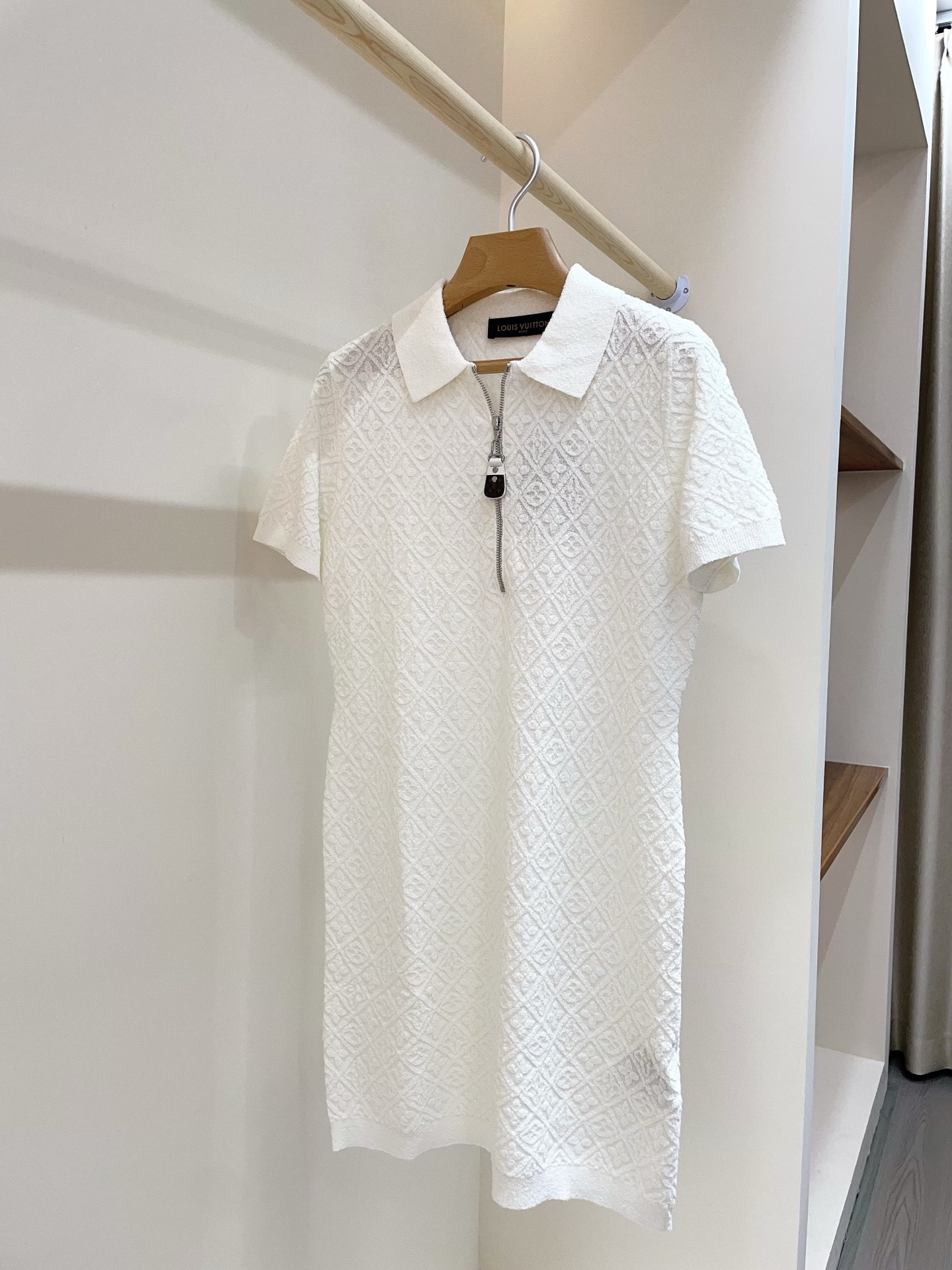 Louis Vuitton Women Jacquard Polo Dress, Short Sleeve Knitwear 5 i1751275625867 2520 0 4