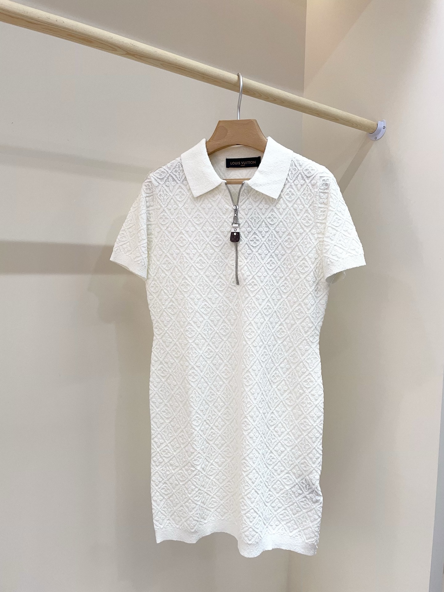 Louis Vuitton Women Jacquard Polo Dress, Short Sleeve Knitwear 1 i1751275625871 8087 0 0