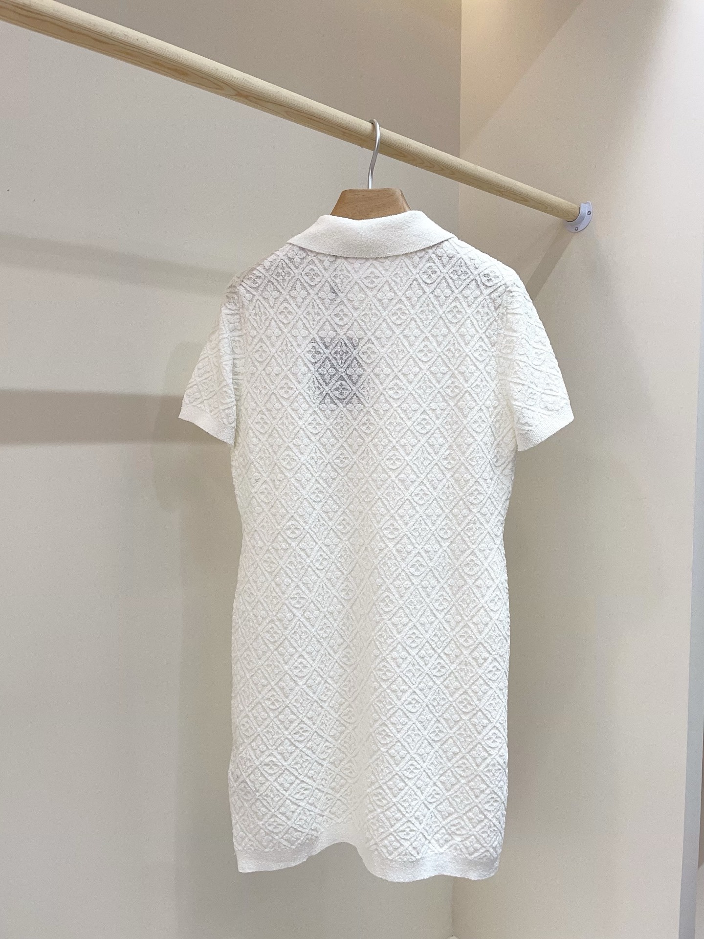 Louis Vuitton Women Jacquard Polo Dress, Short Sleeve Knitwear 7 i1751275625963 9058 0 6