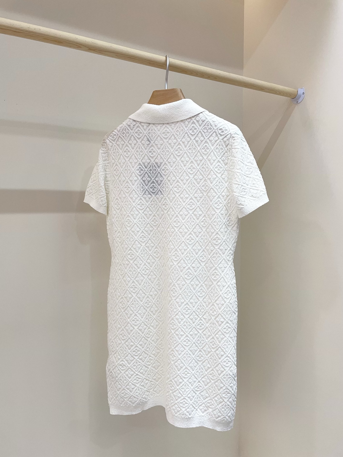 Louis Vuitton Women Jacquard Polo Dress, Short Sleeve Knitwear 8 i1751275629044 9397 0 7
