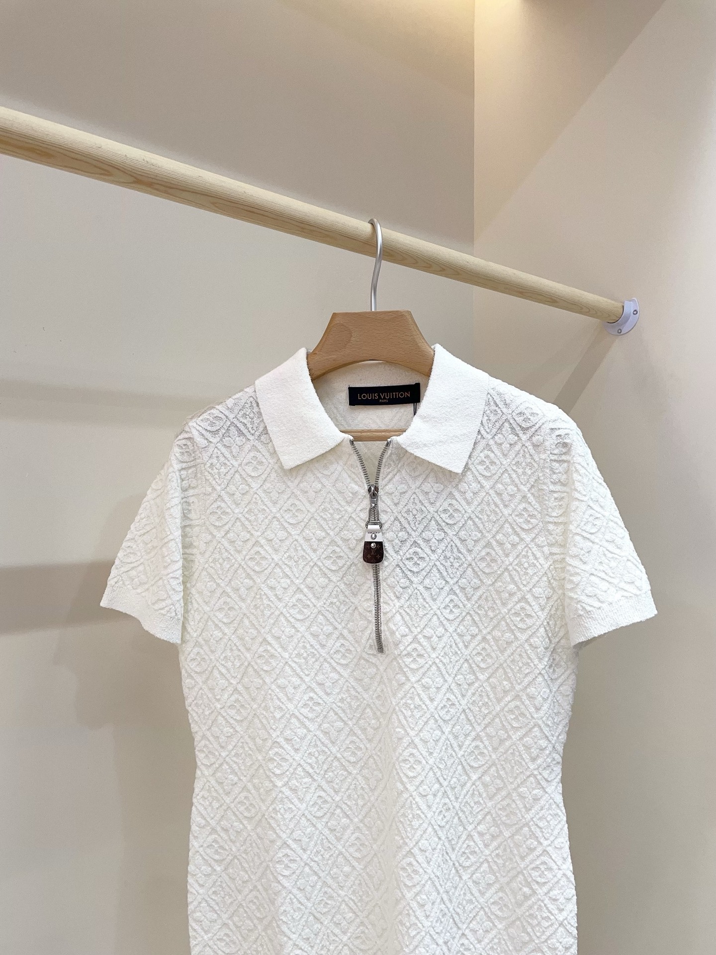 Louis Vuitton Women Jacquard Polo Dress, Short Sleeve Knitwear 3 i1751275629153 9434 0 2