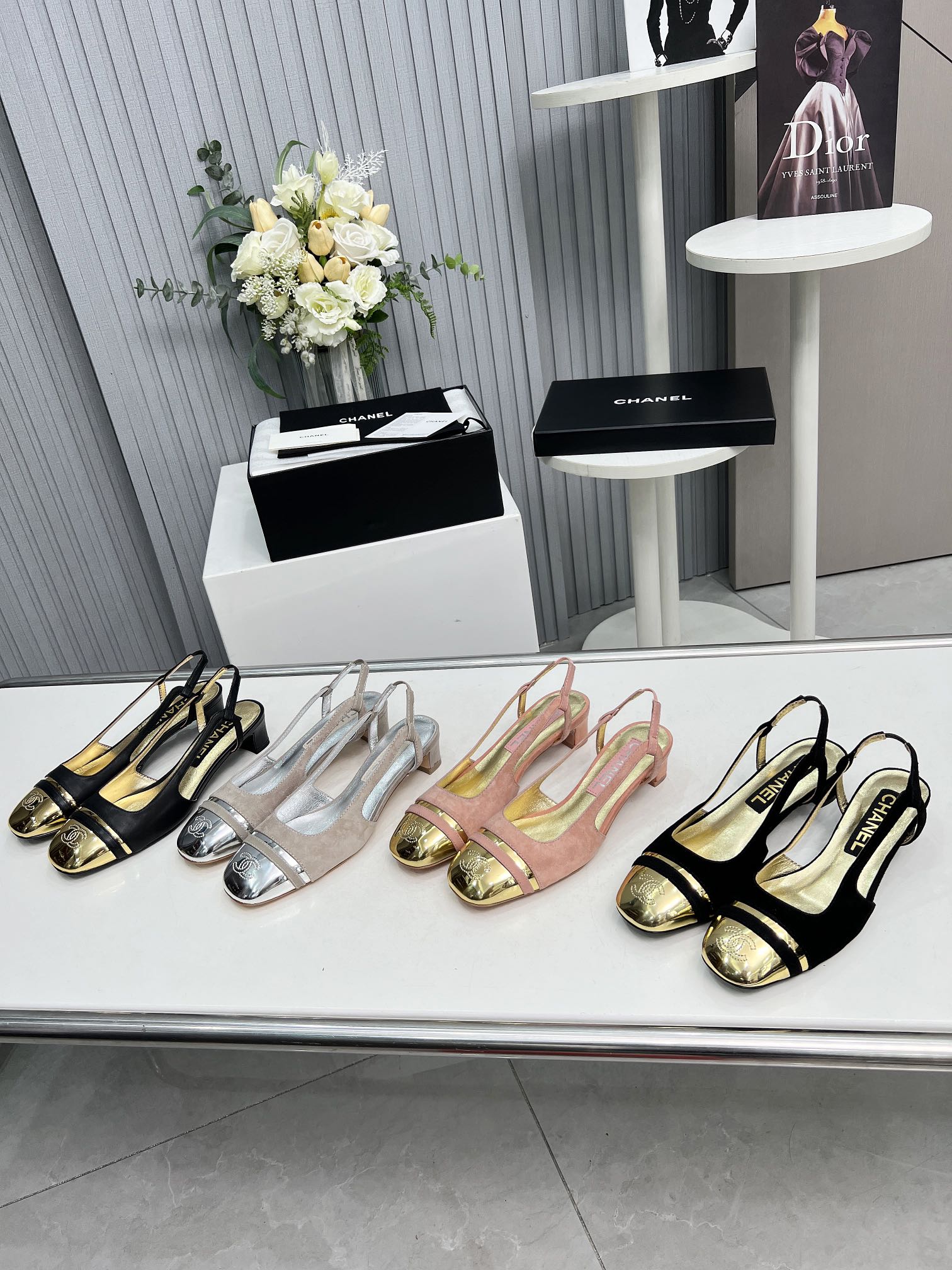Chanel Falso
 Zapatos Sandalias Dermis Piel de oveja Colección primavera
