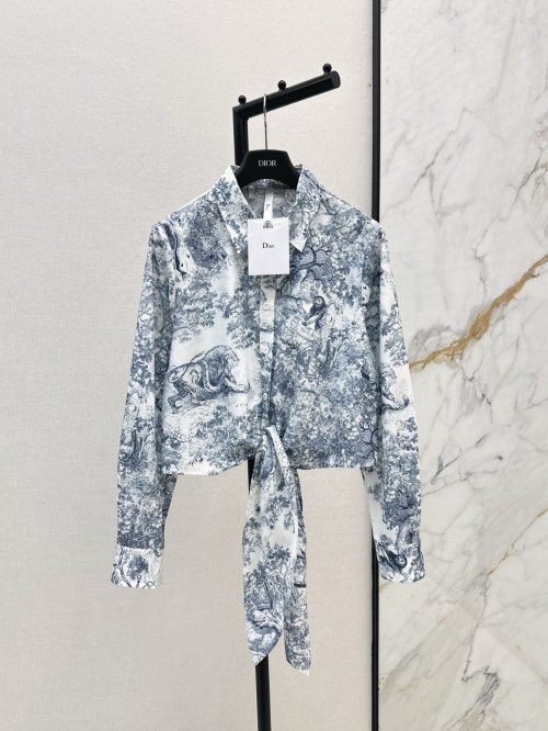 Dior 25SS Jungle Print Shirt - Stylish, Luxurious and Versatile Top 1 Dior 25SS Jungle Print Shirt - Stylish, Luxurious and Versatile Top