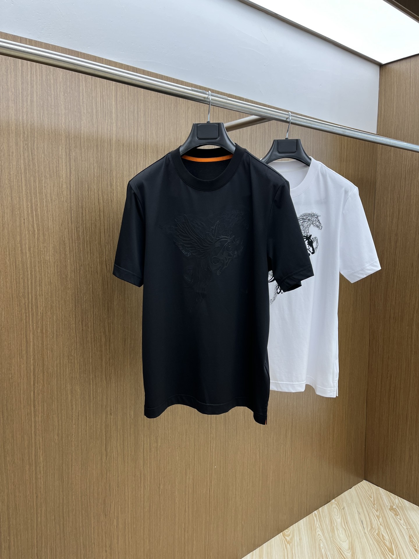 Hermes Clothing T-Shirt Men Cotton Mercerized Spring/Summer Collection Fashion Short Sleeve