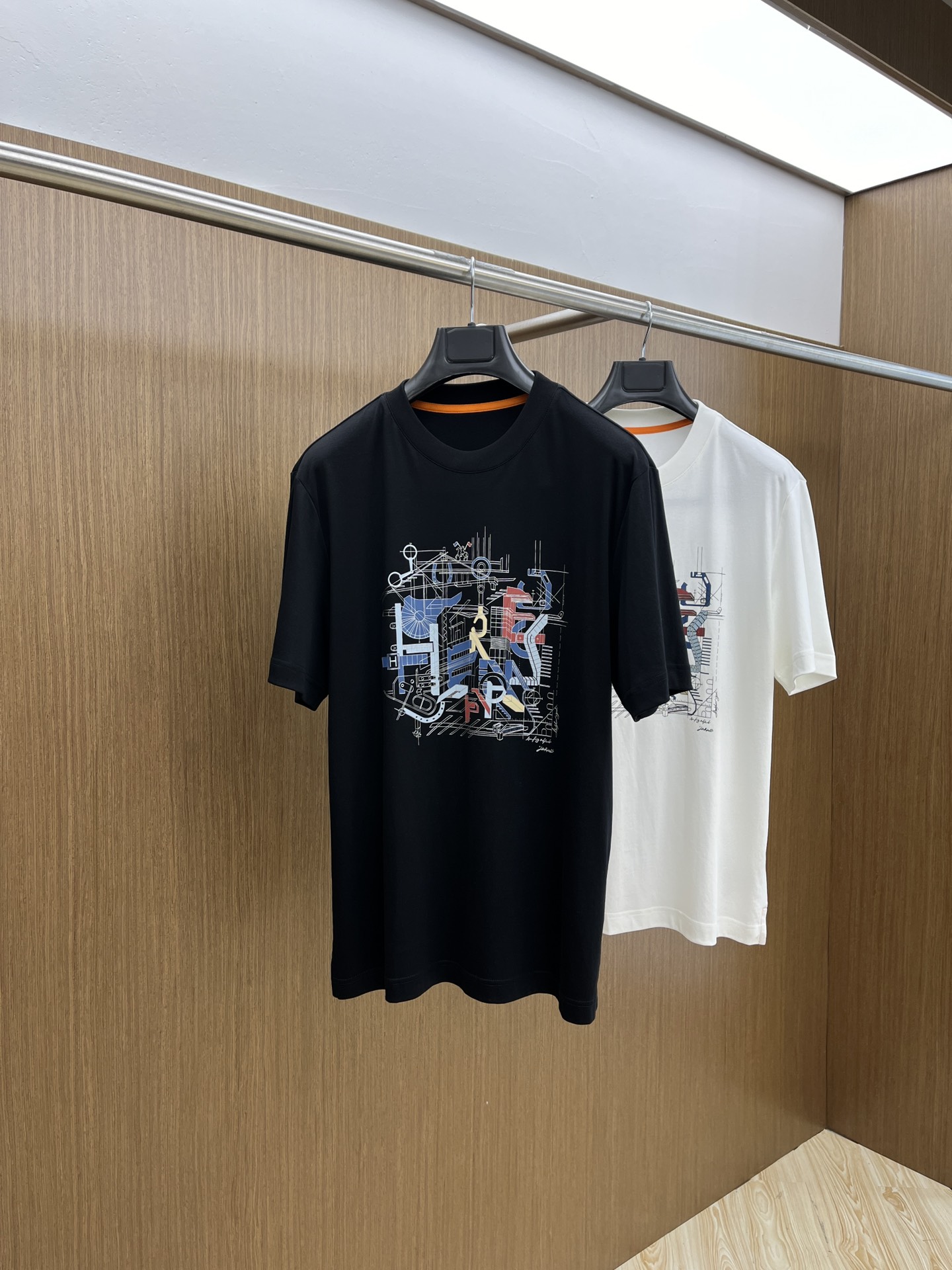 Hermes Clothing T-Shirt Men Cotton Mercerized Spring/Summer Collection Fashion Short Sleeve