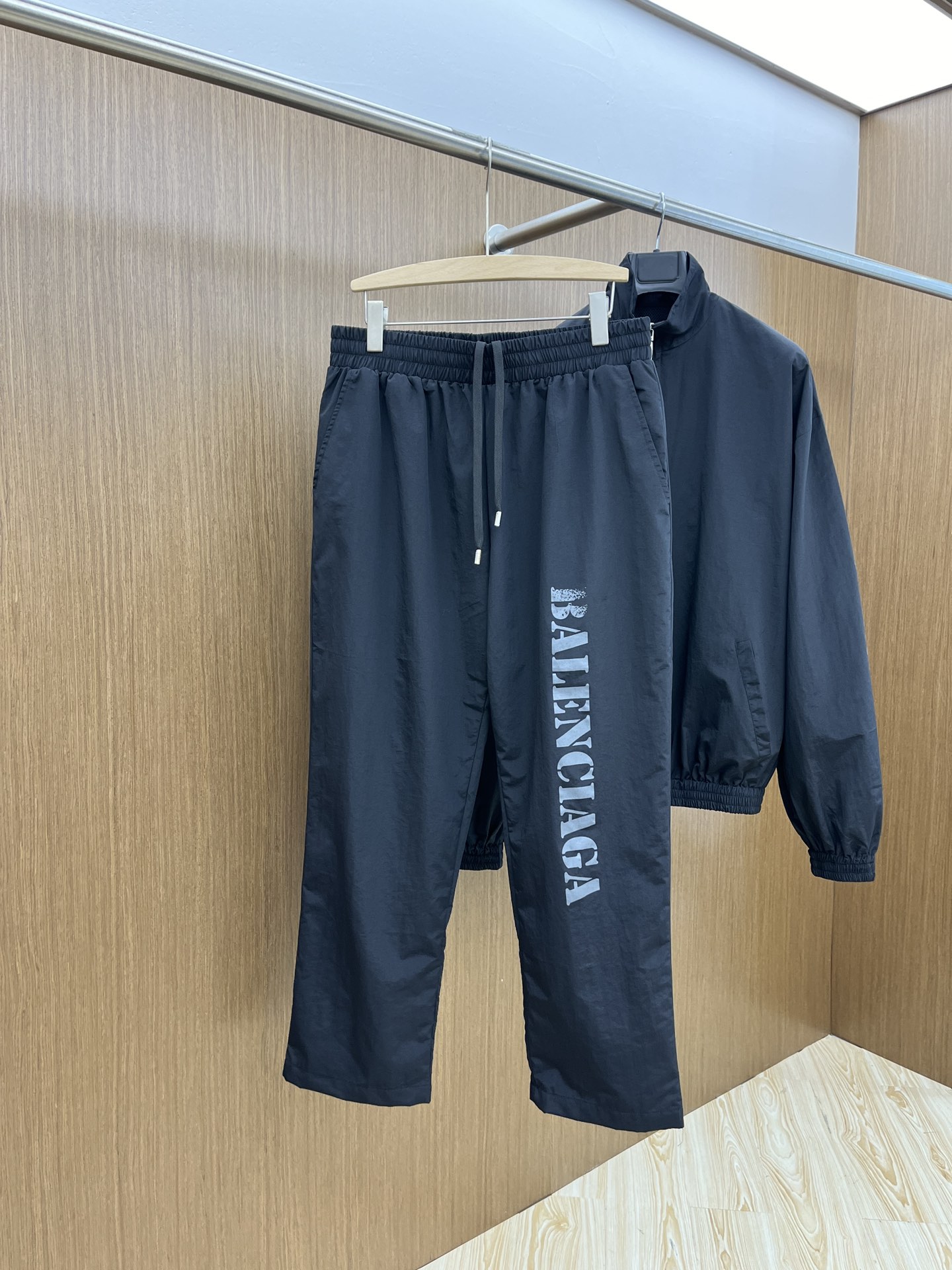 Balenciaga Clothing Pants & Trousers Black Printing Poplin Fabric Spring/Summer Collection Casual