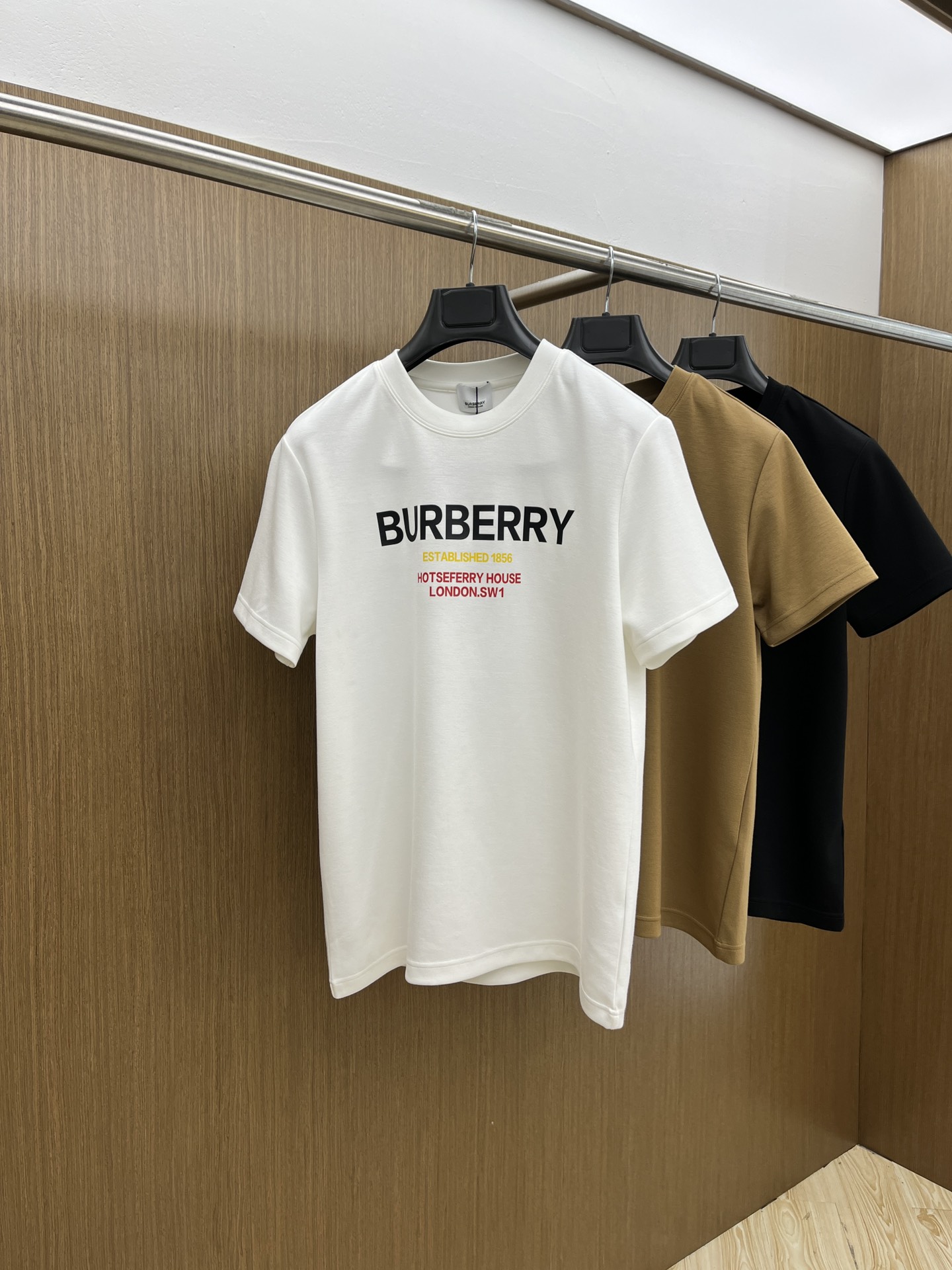 Burberry Kleidung T-Shirt Baumwolle Herbst/Winter Kollektion Kurzarm