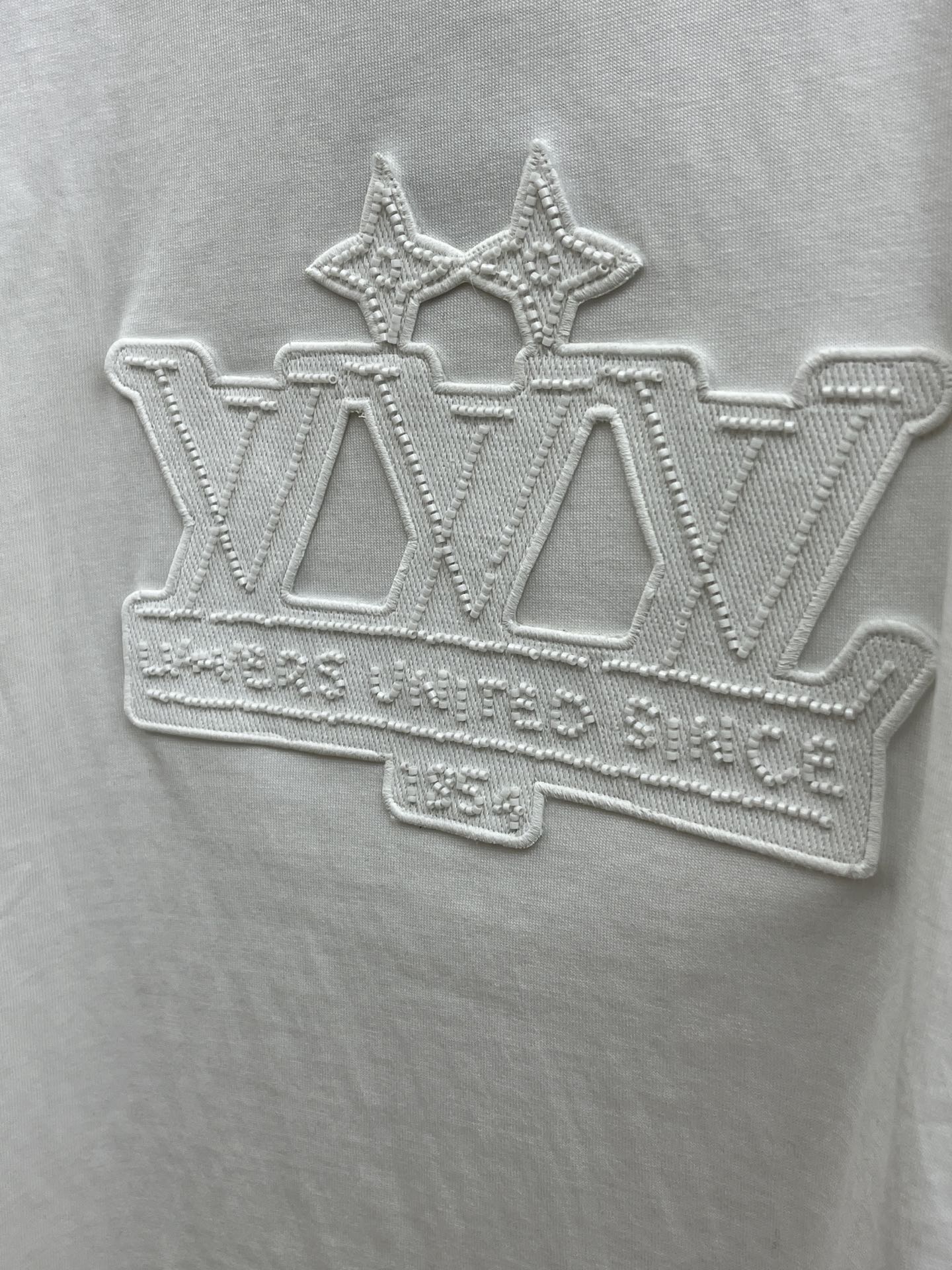 新款    LV 🔥🔥高定面料 玉蚕丝般的丝滑 2025春夏新品上市🍃时尚经典圆领短袖👍🏻时尚单品设计，