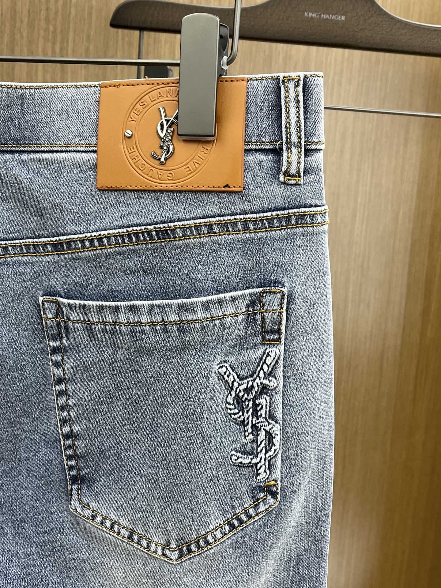 2025 Early Spring YSL Custom Jeans: High-End, Unique Design, Premium Quality, Limited Distribution. - 图片 9